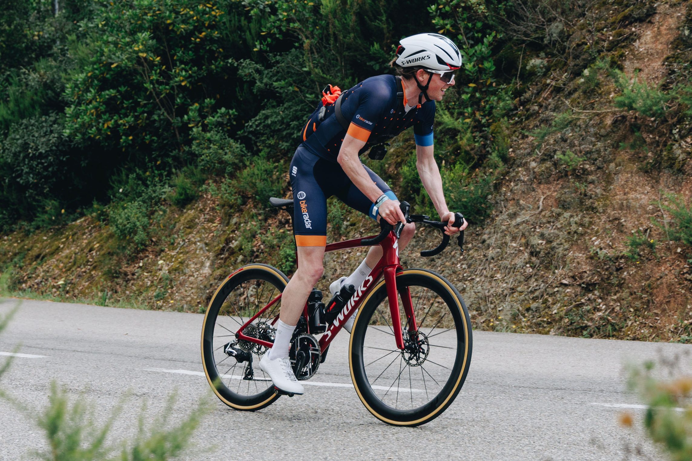 Simon von Bromley riding a Specialized S-Works Tarmac SL9