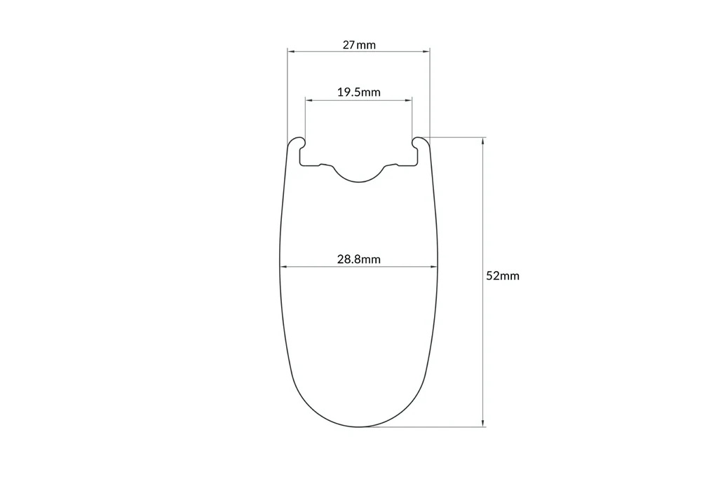 Hunt 52 Carbon Aerodynamicist rim profile