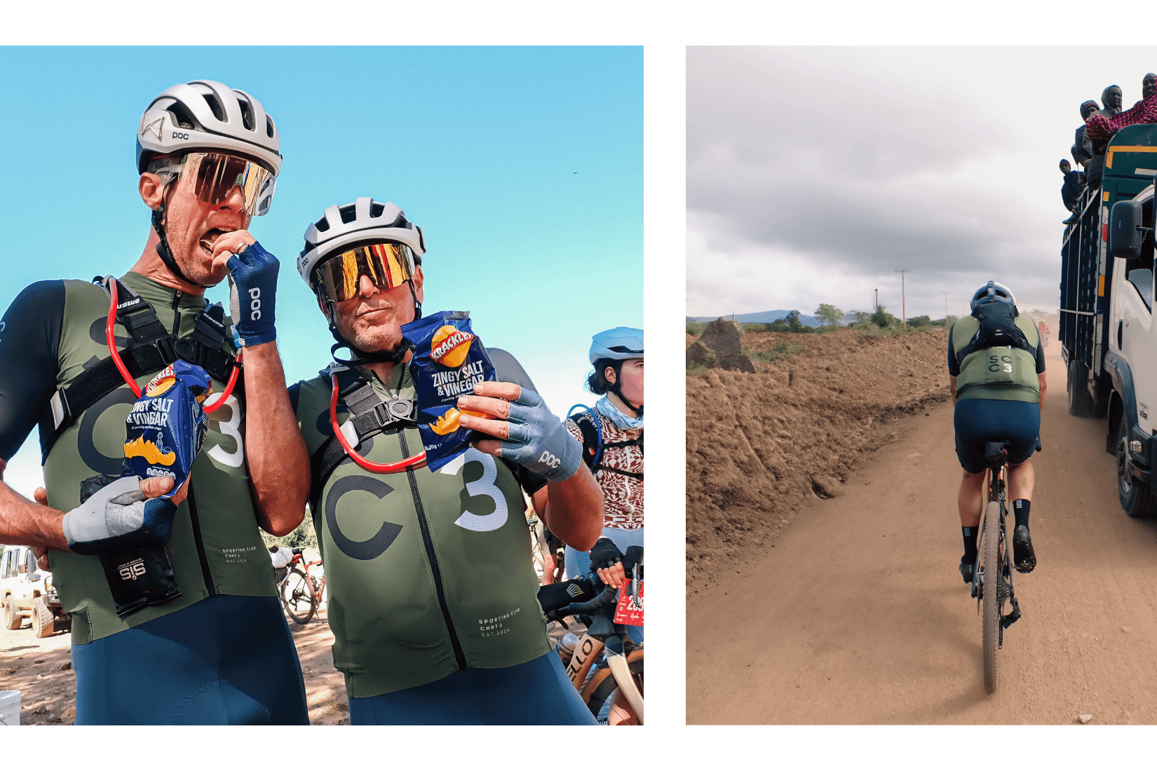 David Millar and Rob Gitelis of Factor Bikes riding The Migration gravel event