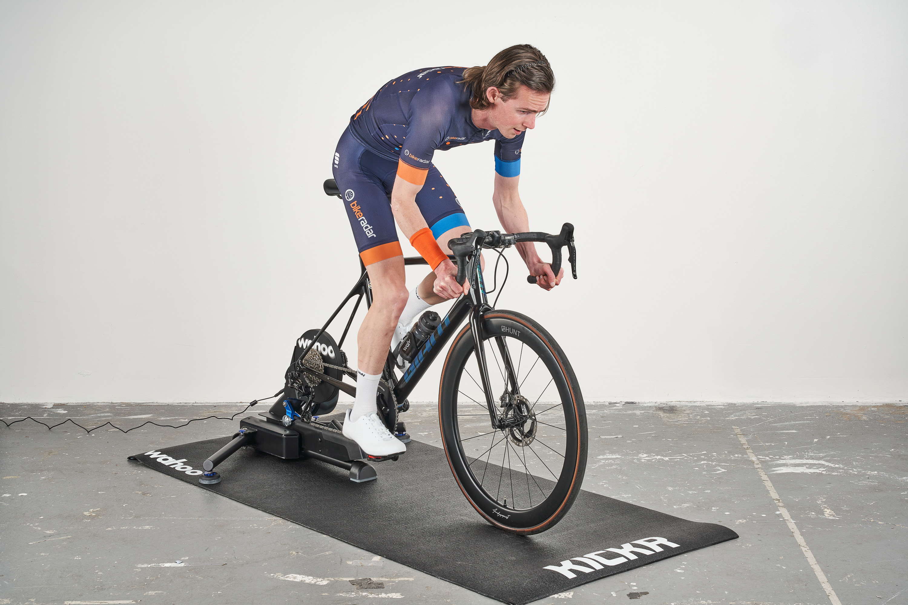 Simon von Bromley sprinting on a Wahoo smart trainer Simon von Bromley sprinting on a Wahoo smart trainer