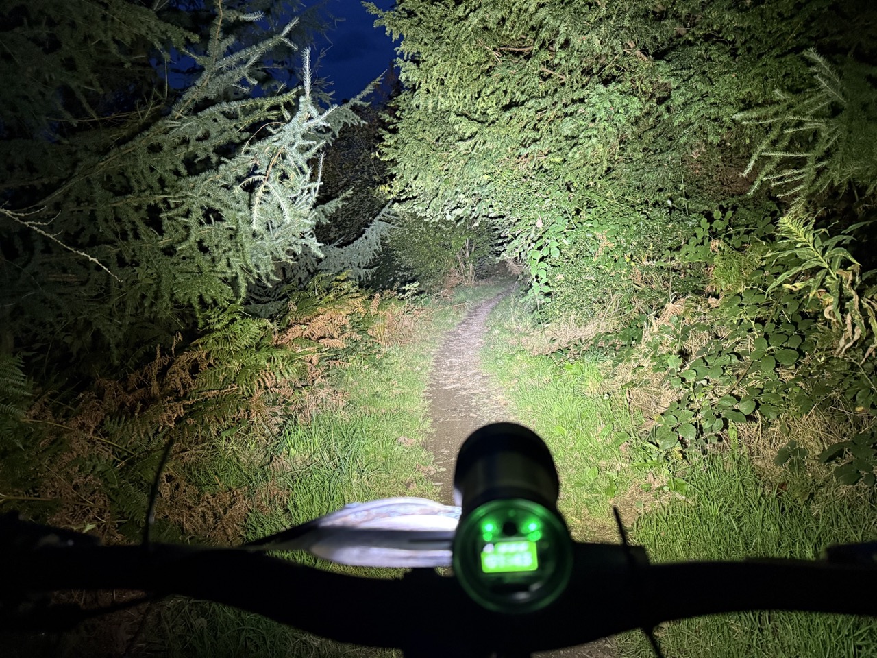 Exposure Six Pack 15 with beam spread down trail