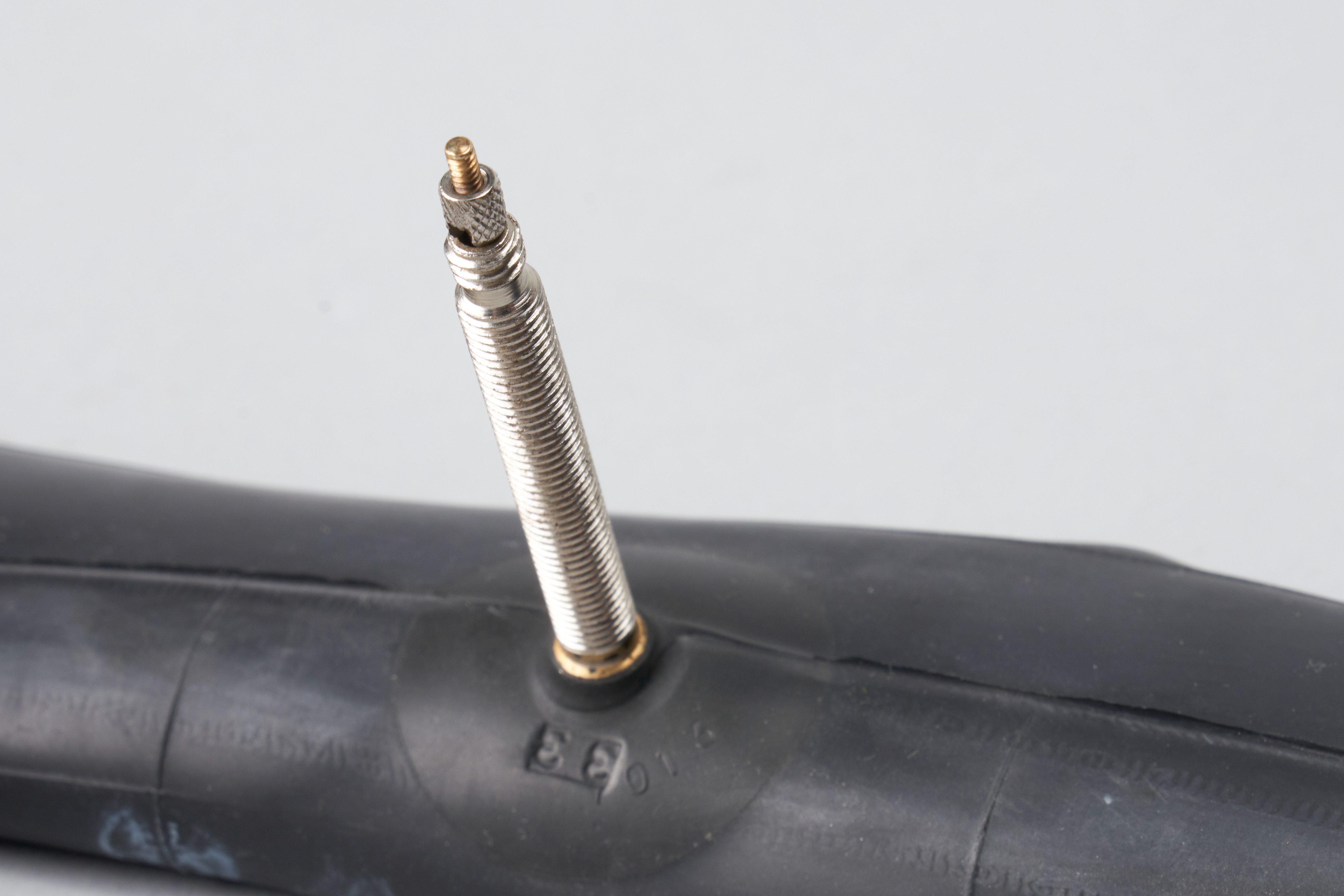 Presta valve Presta valve against a white background