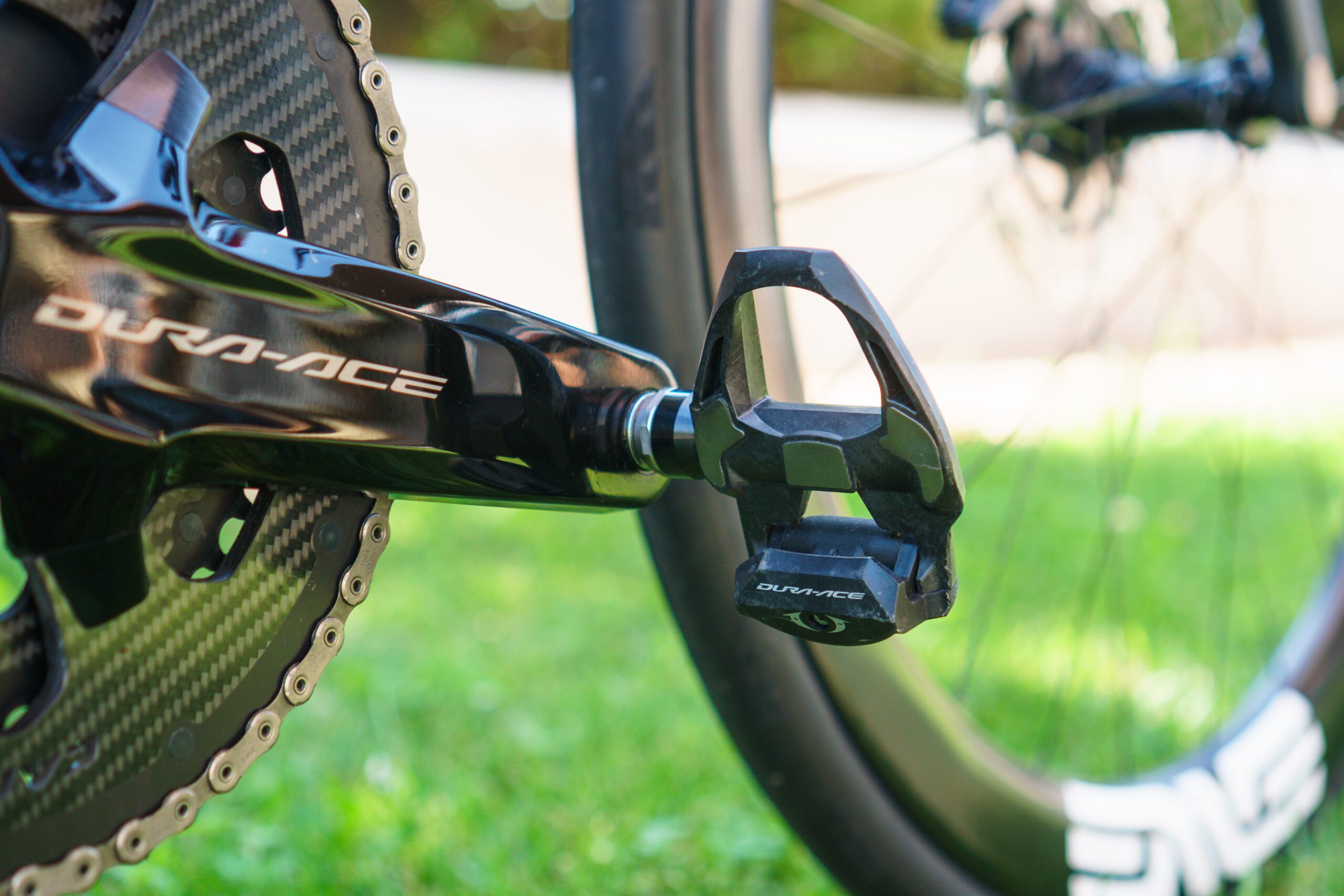 Shimano Dura-Ace R9100 pedals on Tadej Pogačar's Colnago V4Rs for the 2024 Tour de France