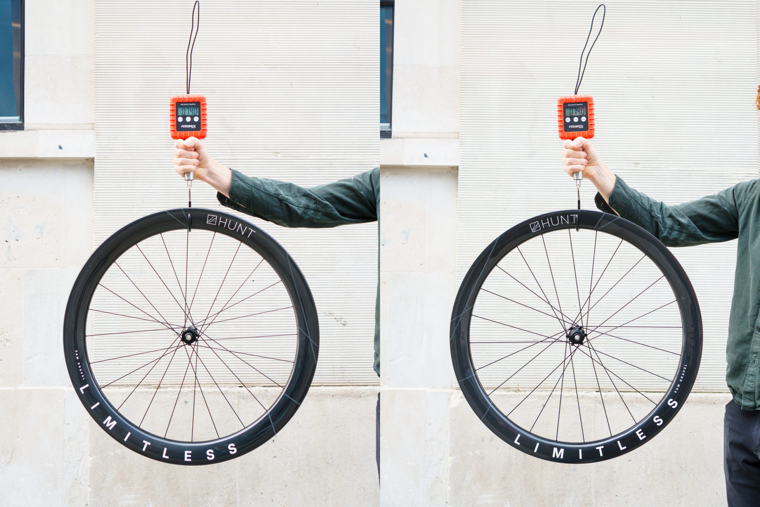 Hunt 5AM Gravel Limitless wheels (steel spokes)