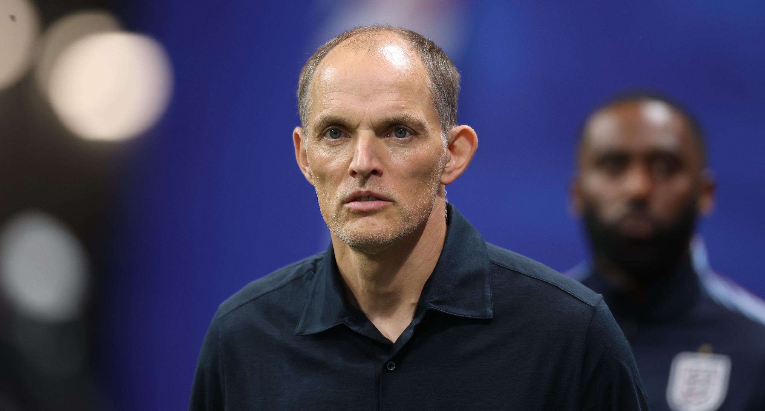 ATLANTA, GEORGIA - JULY 01: Thomas Tuchel England Manager during the FIFA World Cup 2026 Round Of 32 match between England and Congo DR at Atlanta Stadium on July 01, 2026 in Atlanta, Georgia.