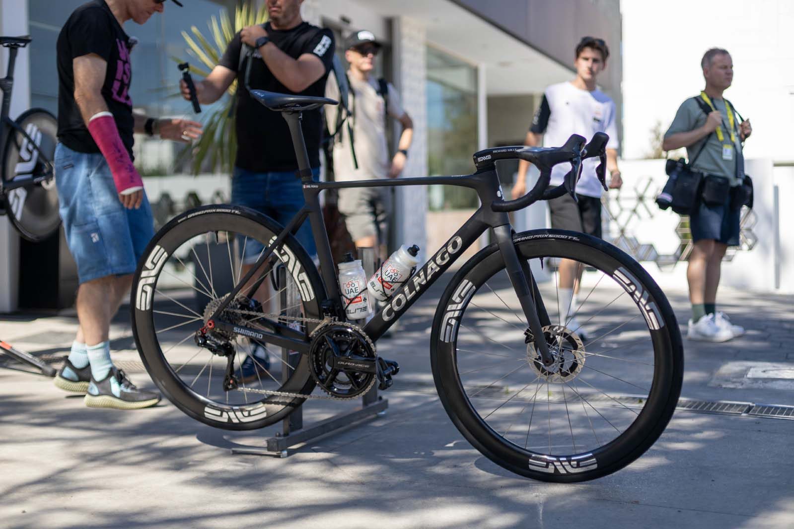 Isaac Del Toro's Colnago V5Rs.
