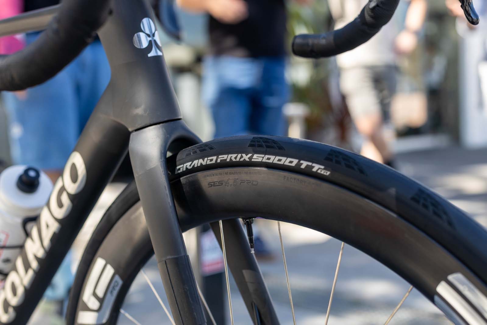 Isaac Del Toro's Colnago V5Rs.