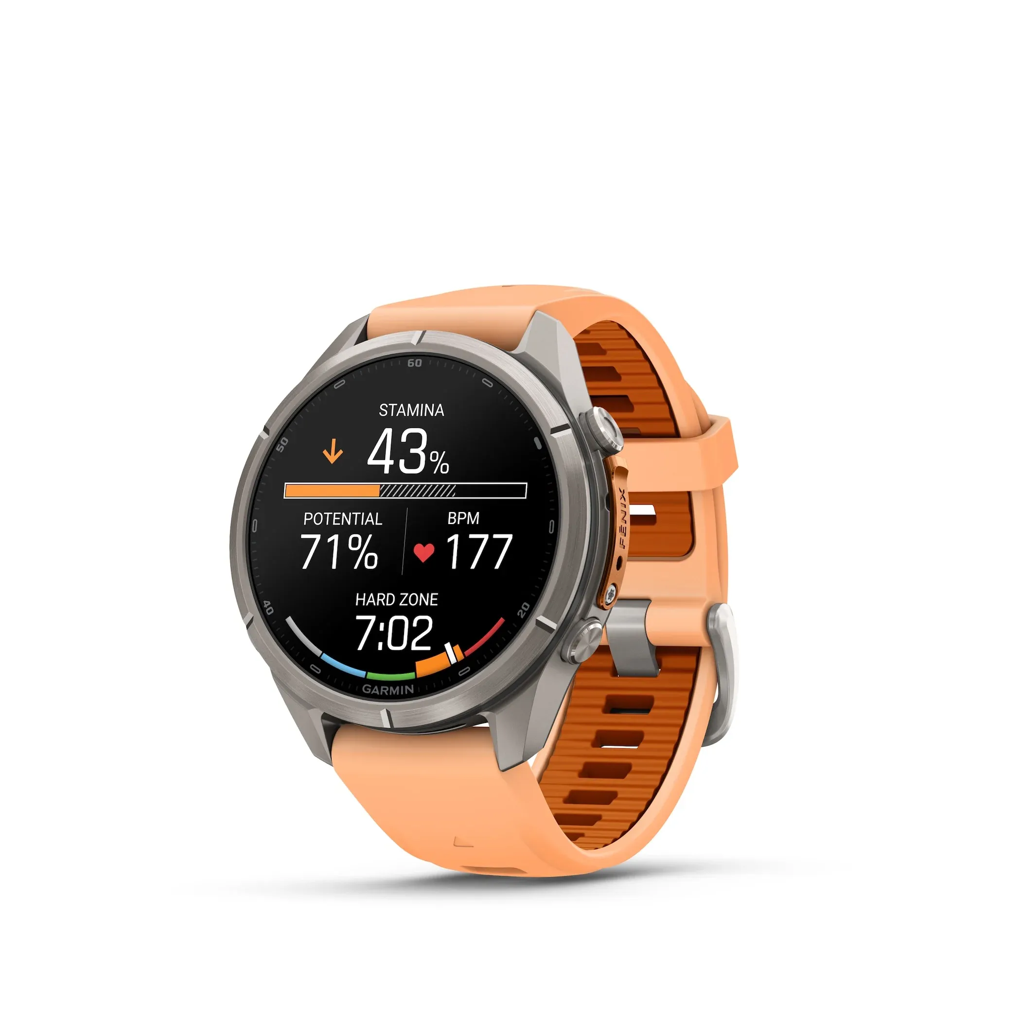 Garmin Fenix 9 Pro on Orange Strap