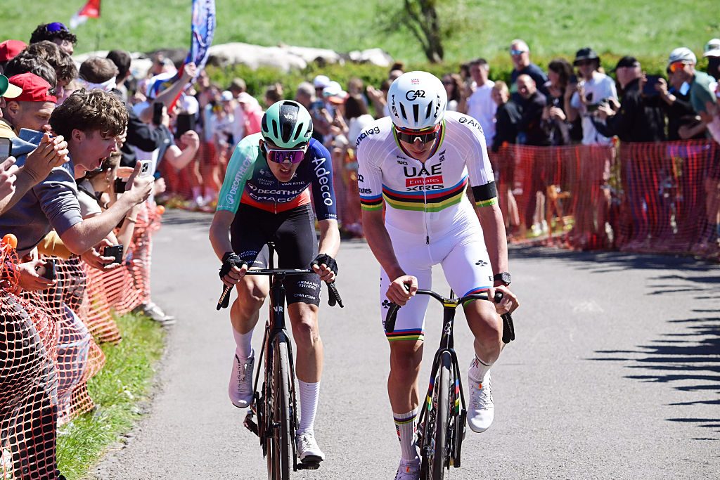 Paul Seixas and Tadej Pogacar