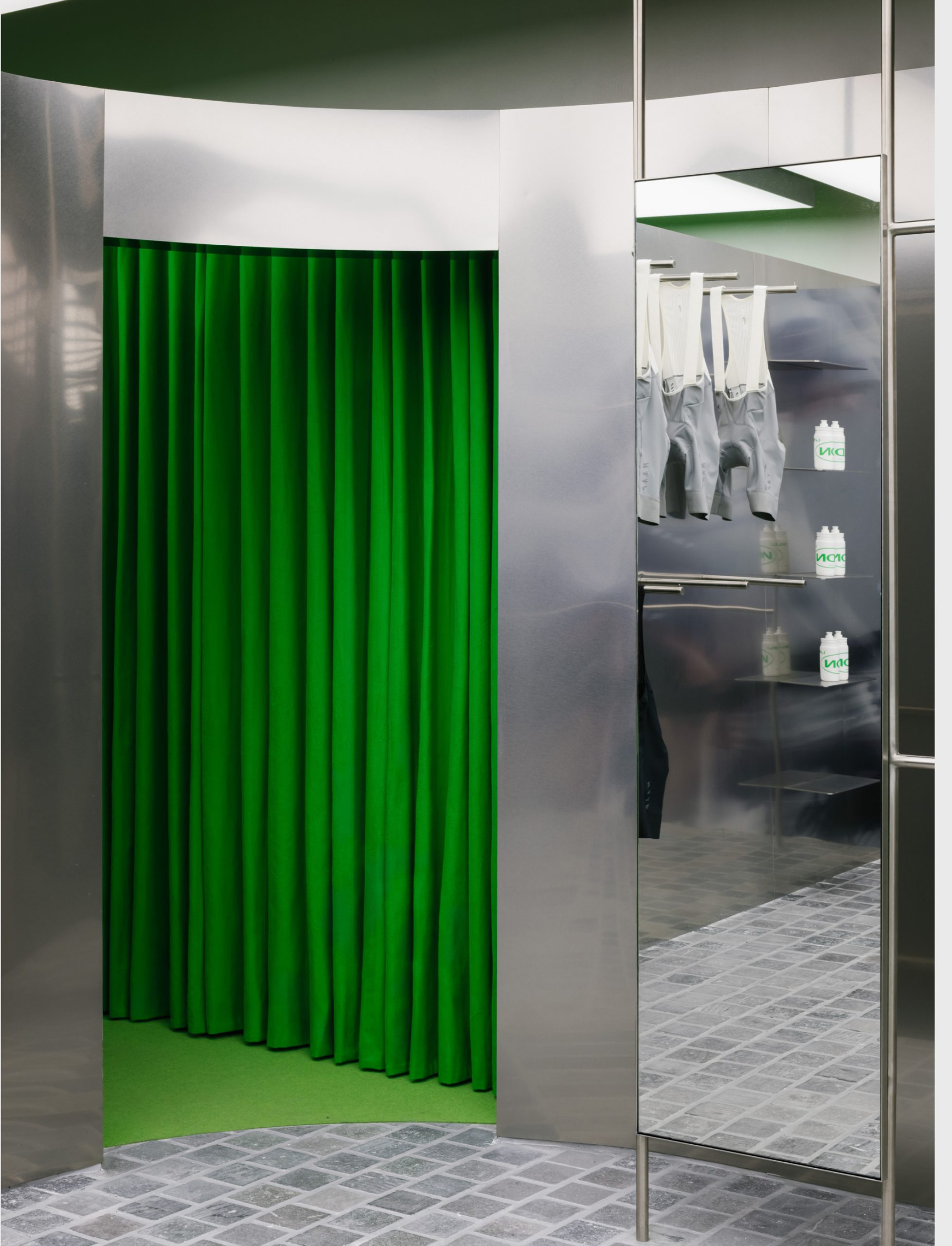MAAP LaB concept store changing rooms.