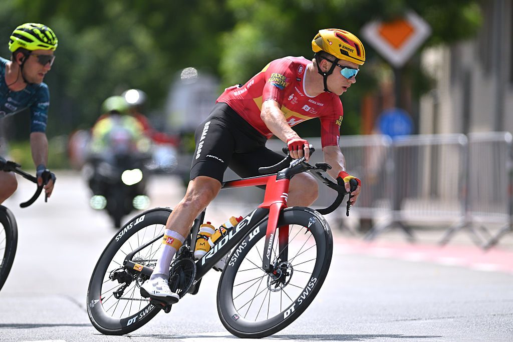 Uno-X Mobility rider on Ridley Noah Fast 3.0.