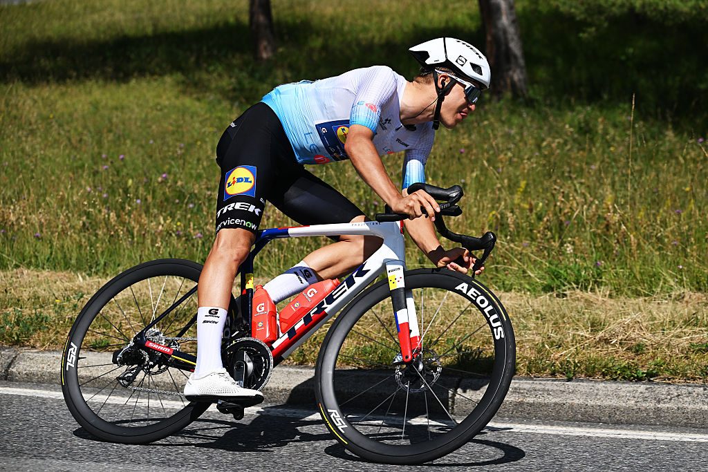 Lidl-Trek rider on Trek Madone.