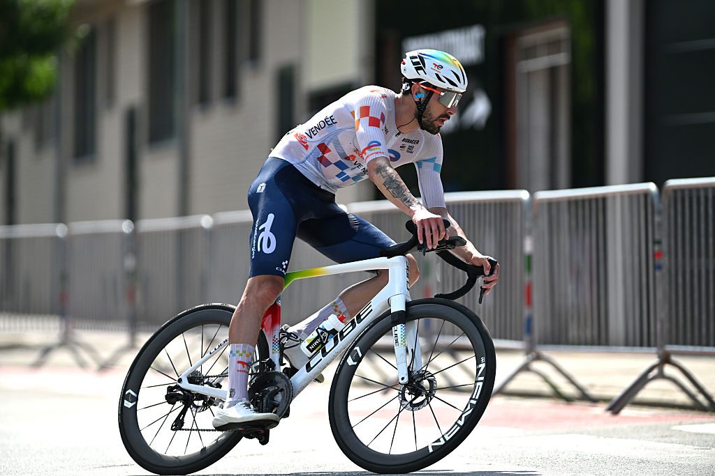 TotalEnergies rider on Cube bike.