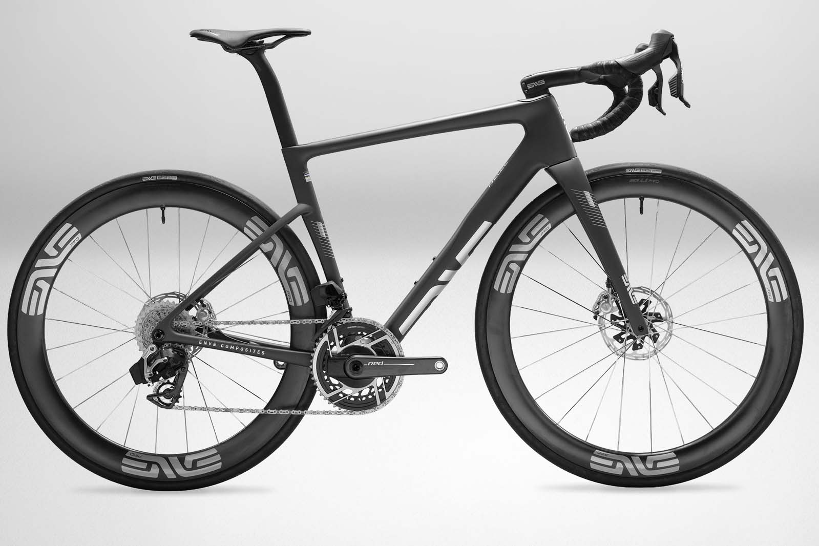 ENVE Melee v2 road race bike side view.