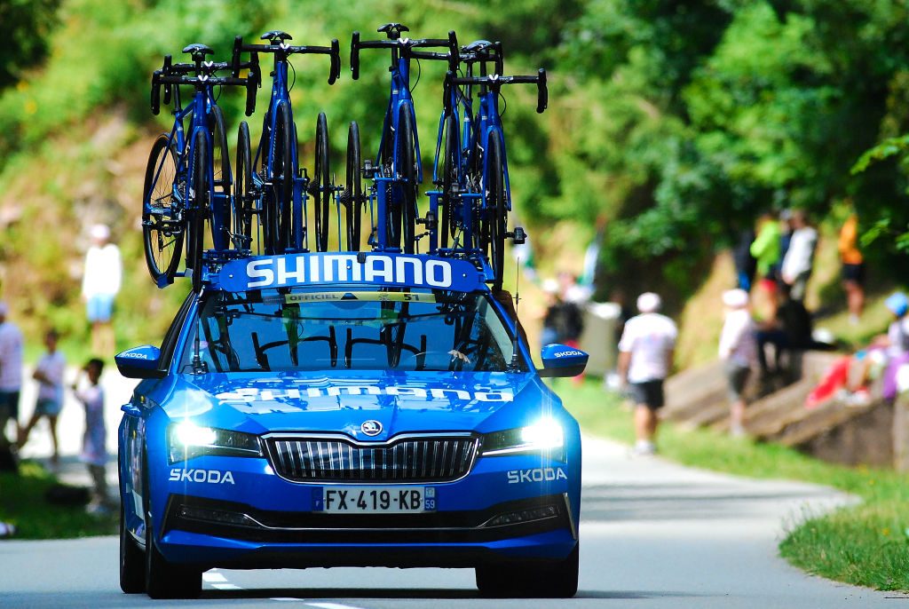 Shimano neutral service car at the Tour de France