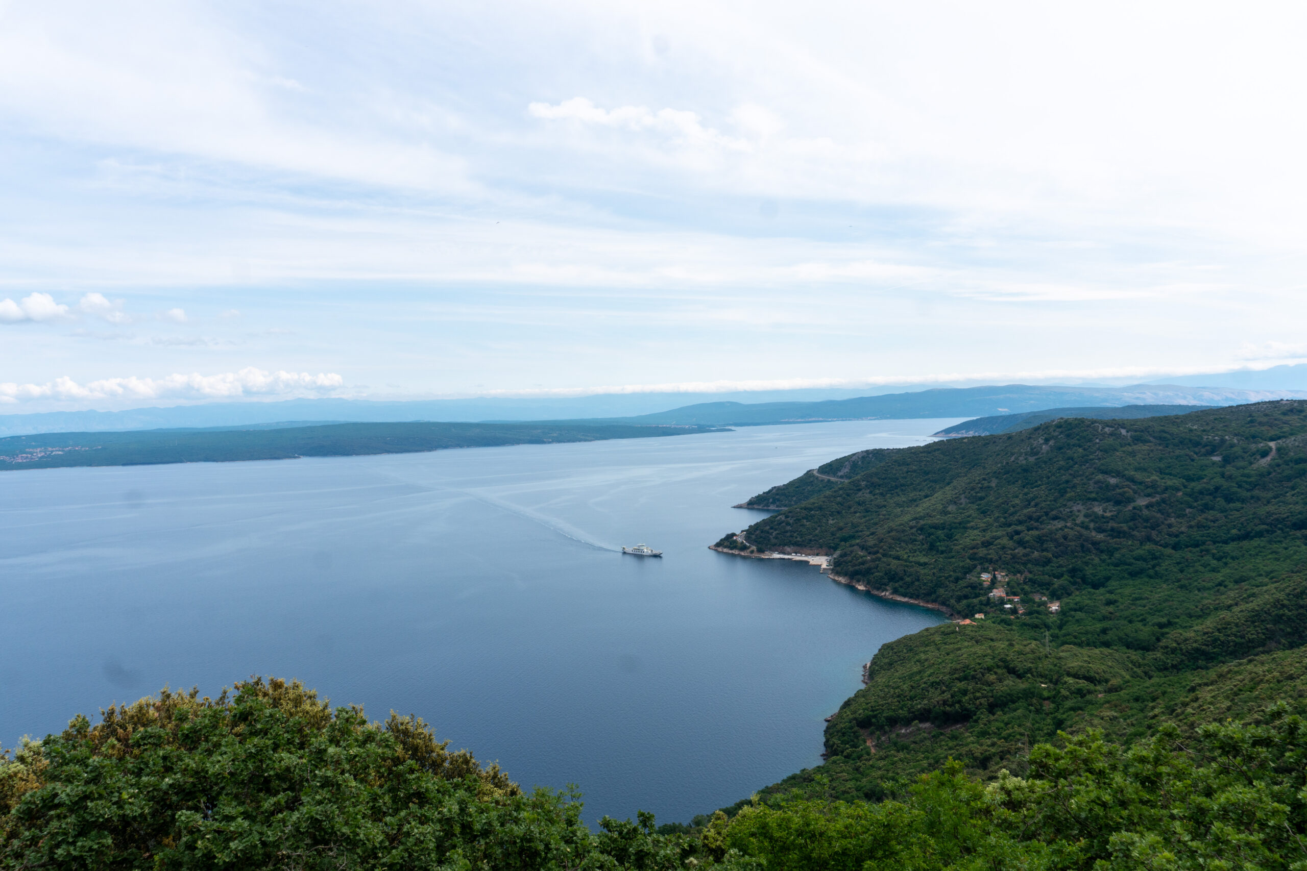 View of Otok Krk from a summit 