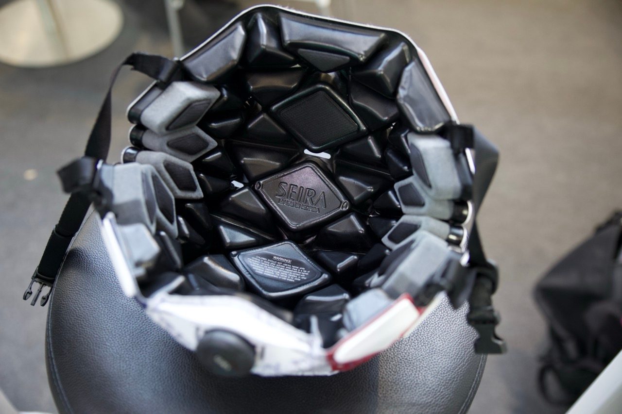 Seira folding helmet at Eurobike