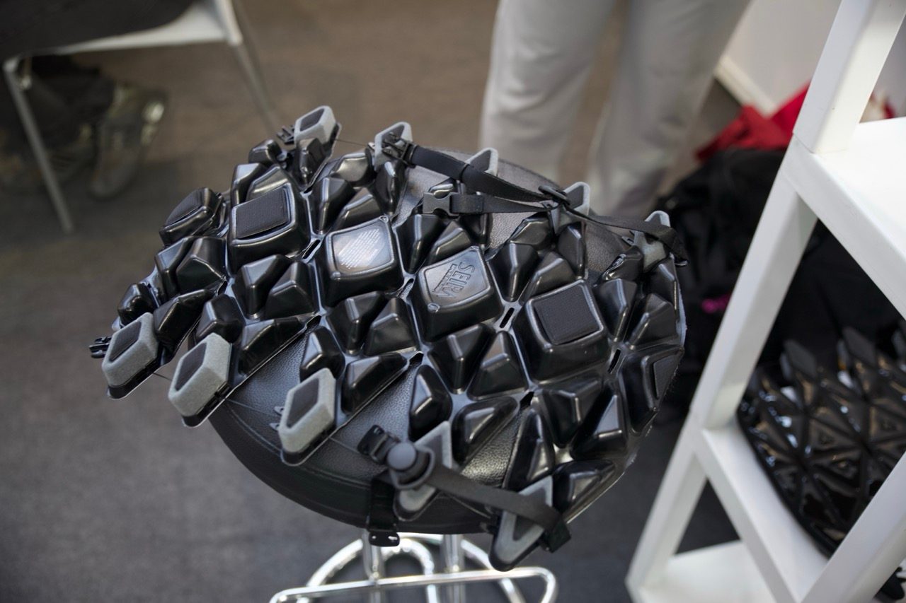 Seira folding helmet at Eurobike