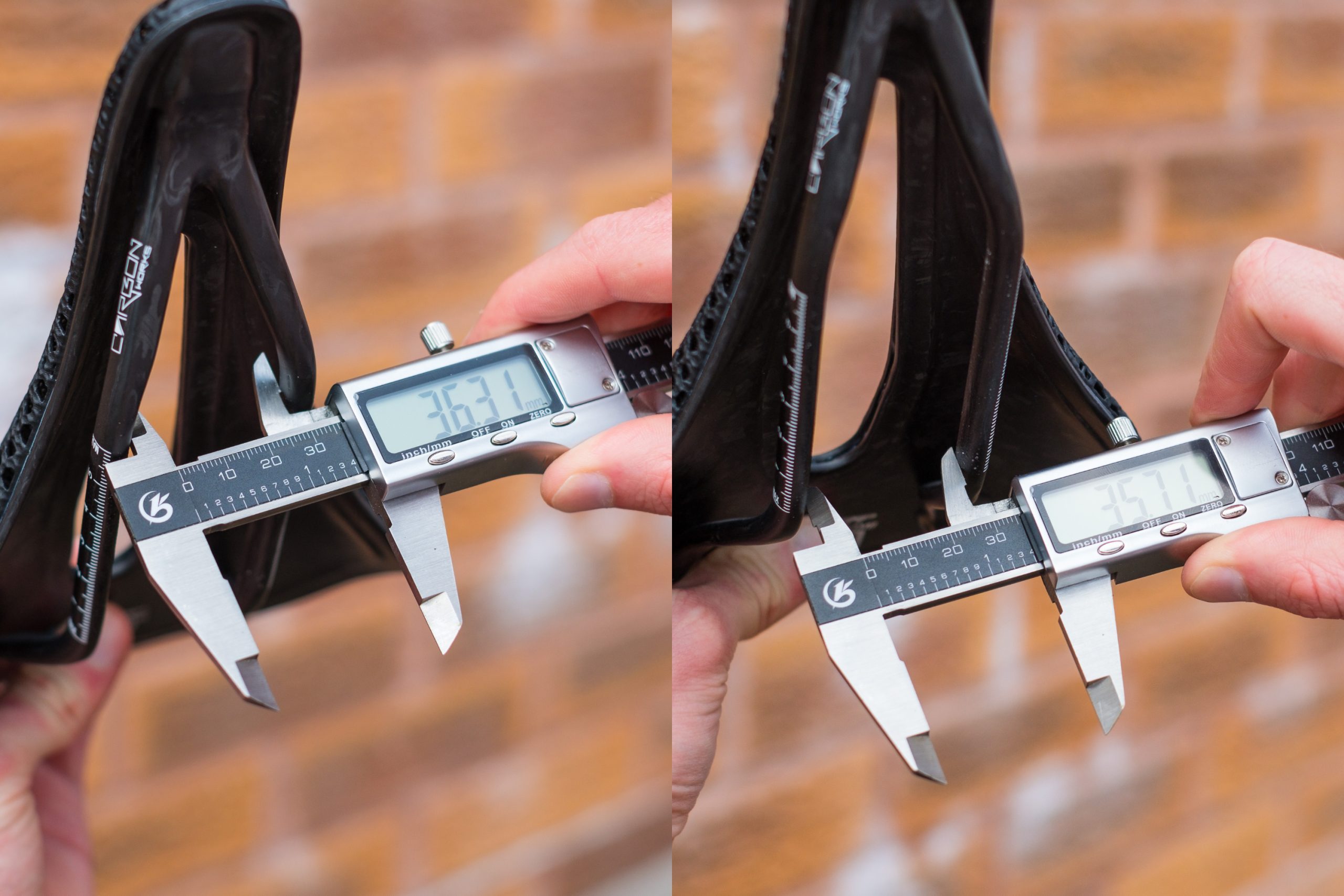 RYET X6P 3D-printed saddle rail widths