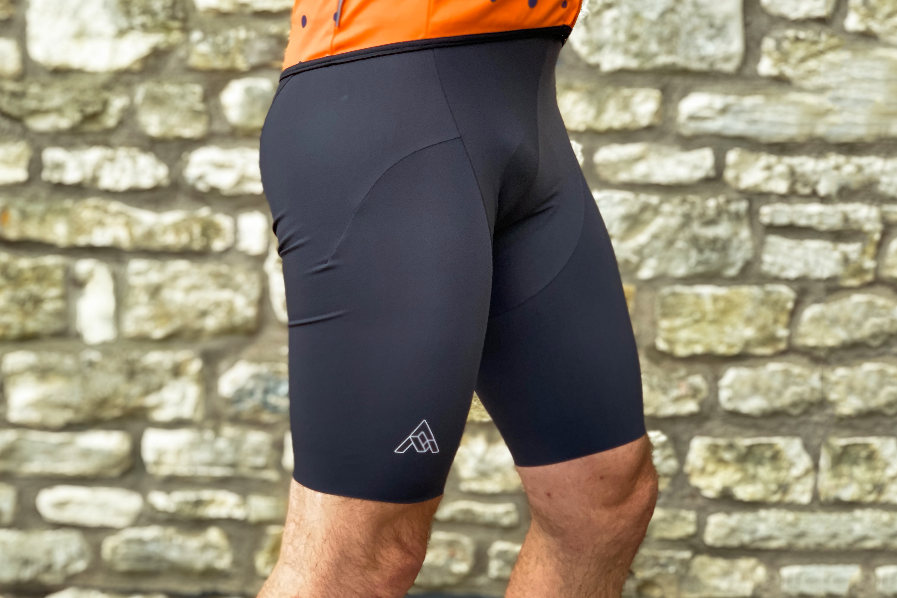 Man wears 7Mesh MK3 padded cycling short