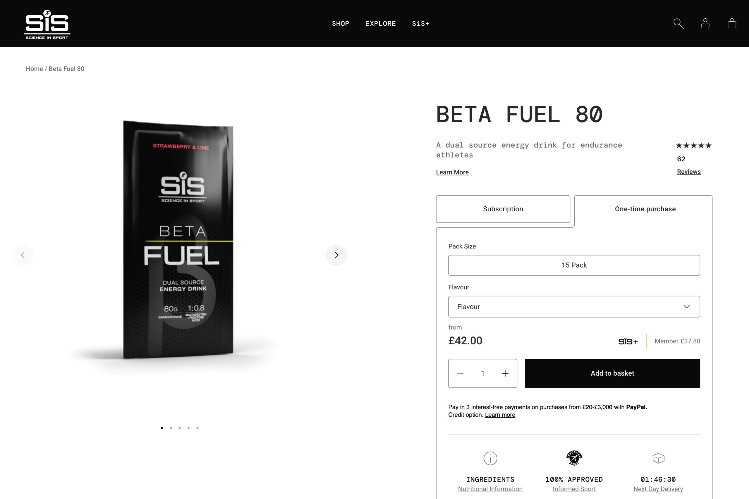 Science in Sport Beta Fuel