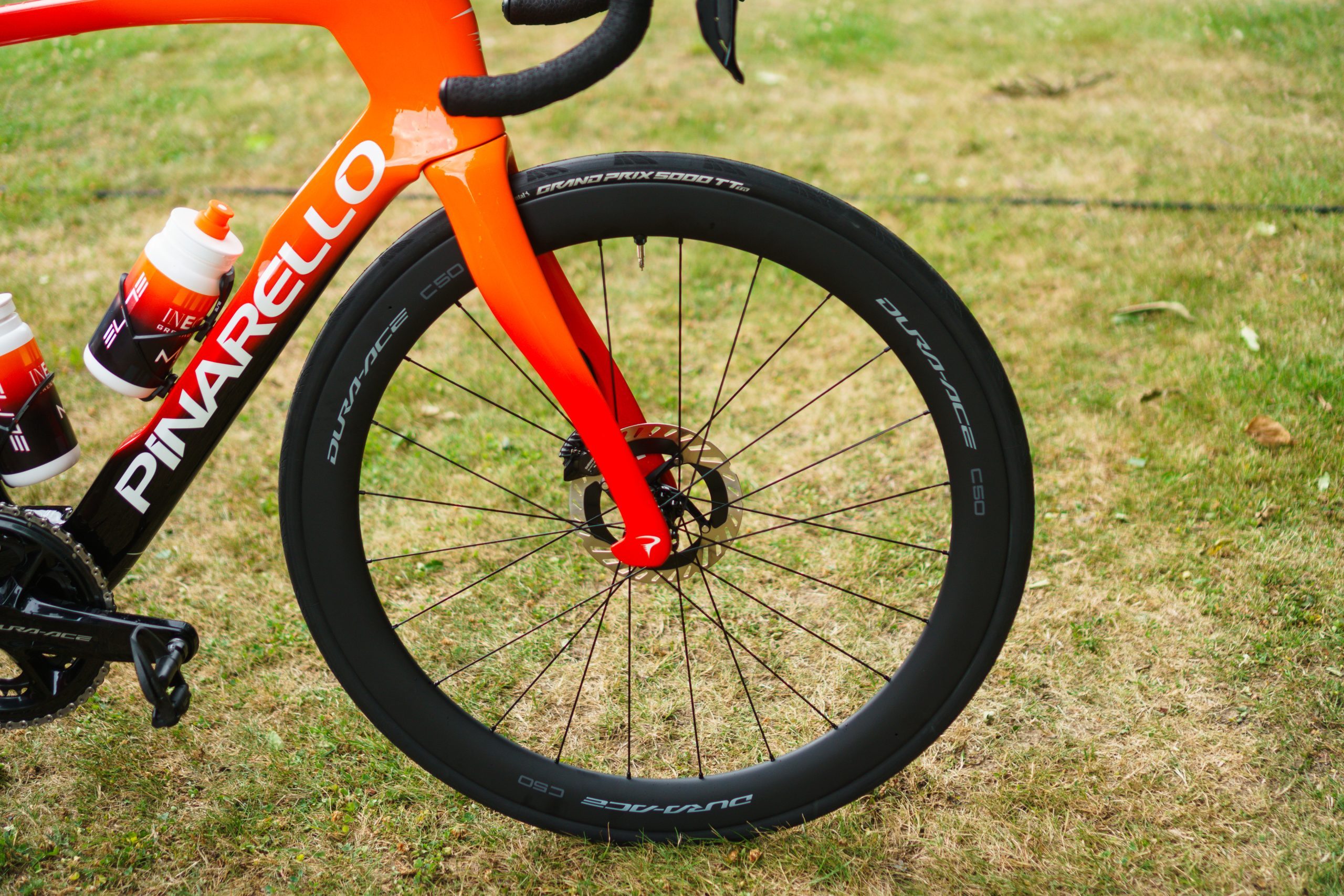 Geraint Thomas' Pinarello Dogma F at the 2025 Tour de France.