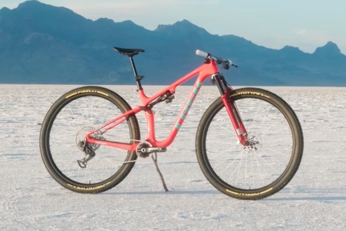 Trek 32in Prototype on salt flats