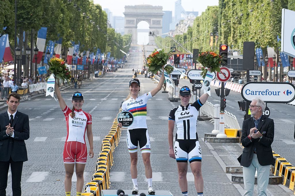 Marianne Vos win the 'La Course by Le Tour de France' in 2014