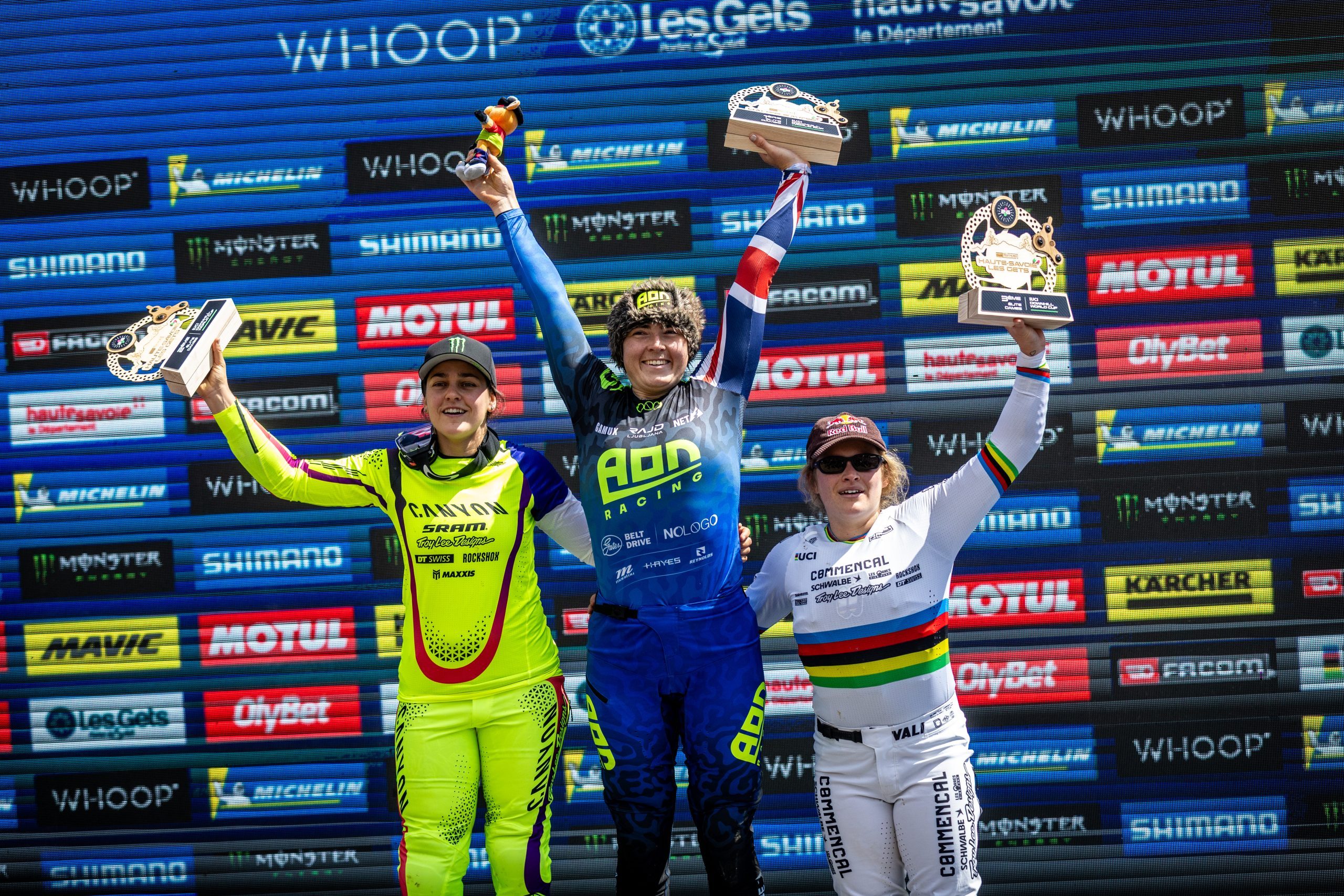 Hattie on the podium