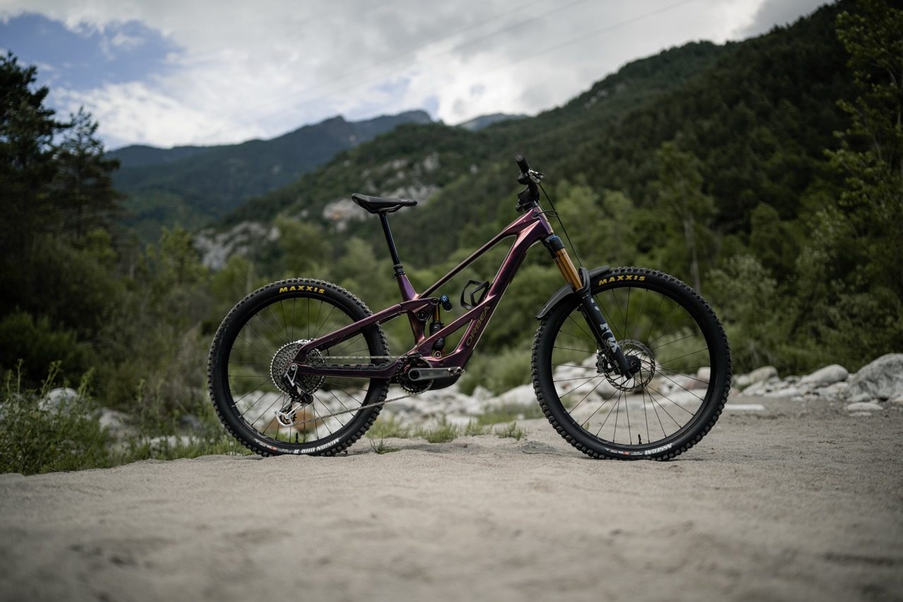 Orbea Wild LT M-LTD RS on lake bed