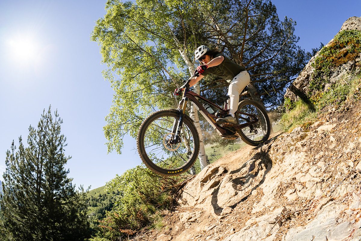 Orbea Wild LT M-LTD RS on a drop