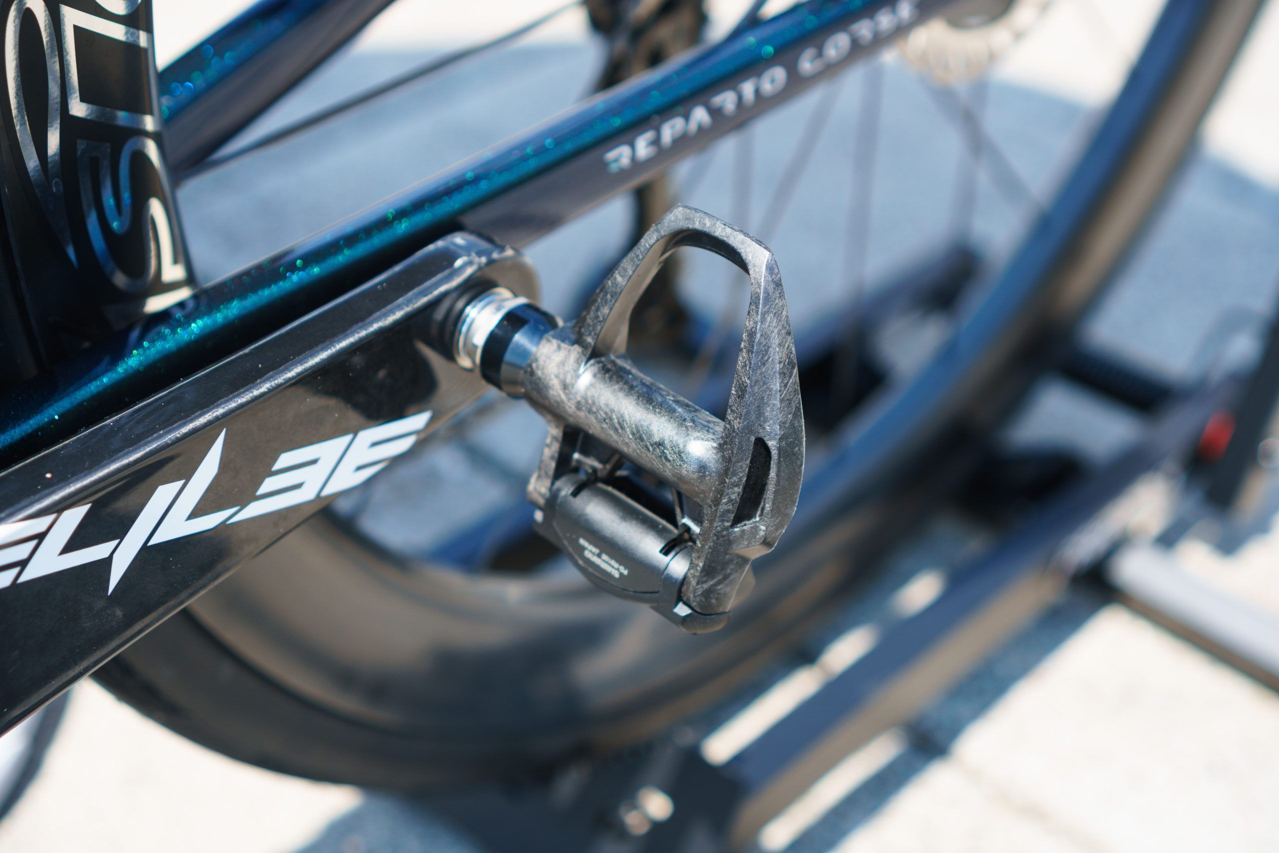 Matej Mohorič Bianchi Specialissima RC at the 2026 Tour de France Dura-Ace pedals.