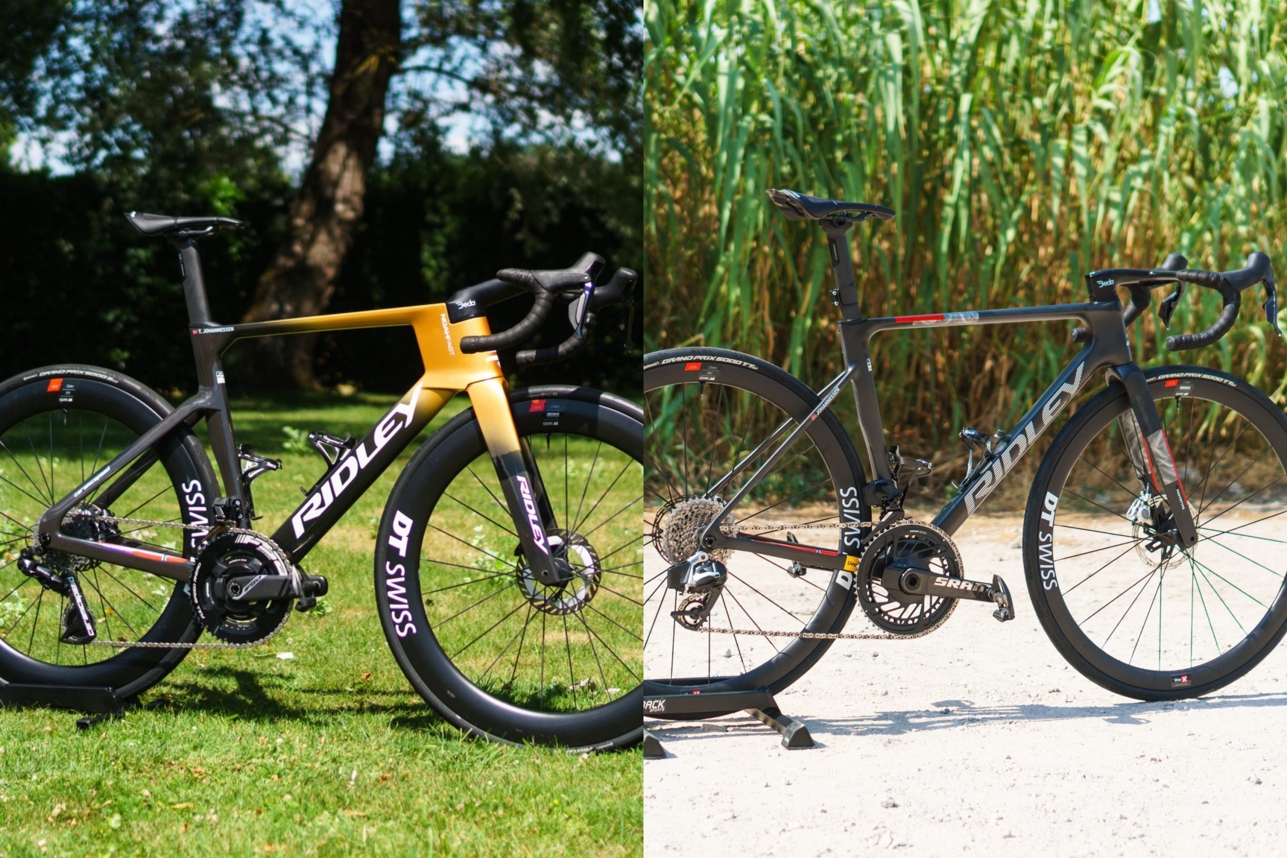 Tobias Halland Johannessen's Ridley Noah Fast and prototype Falcn RS