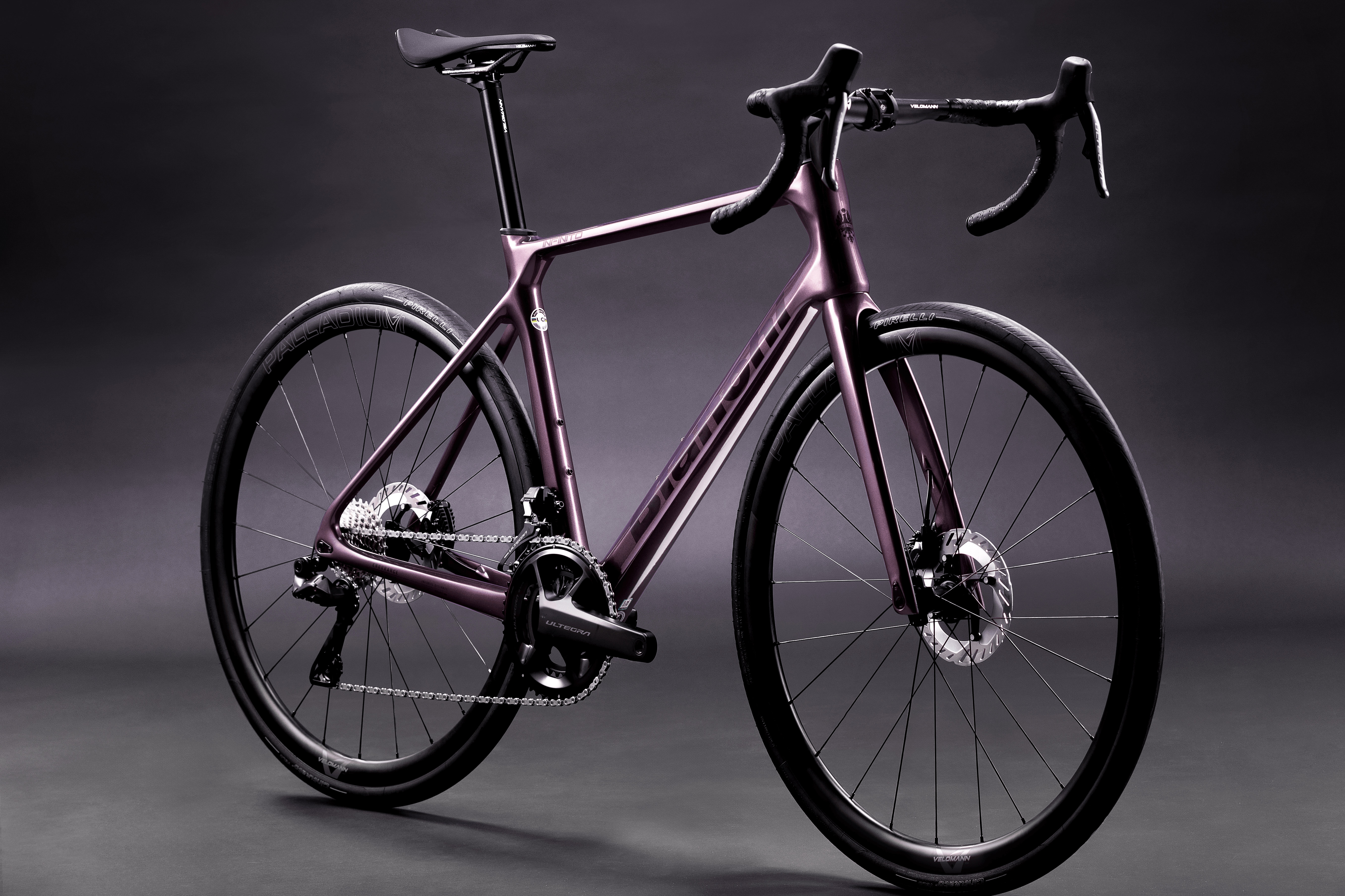 Bianchi Infinito against a black background