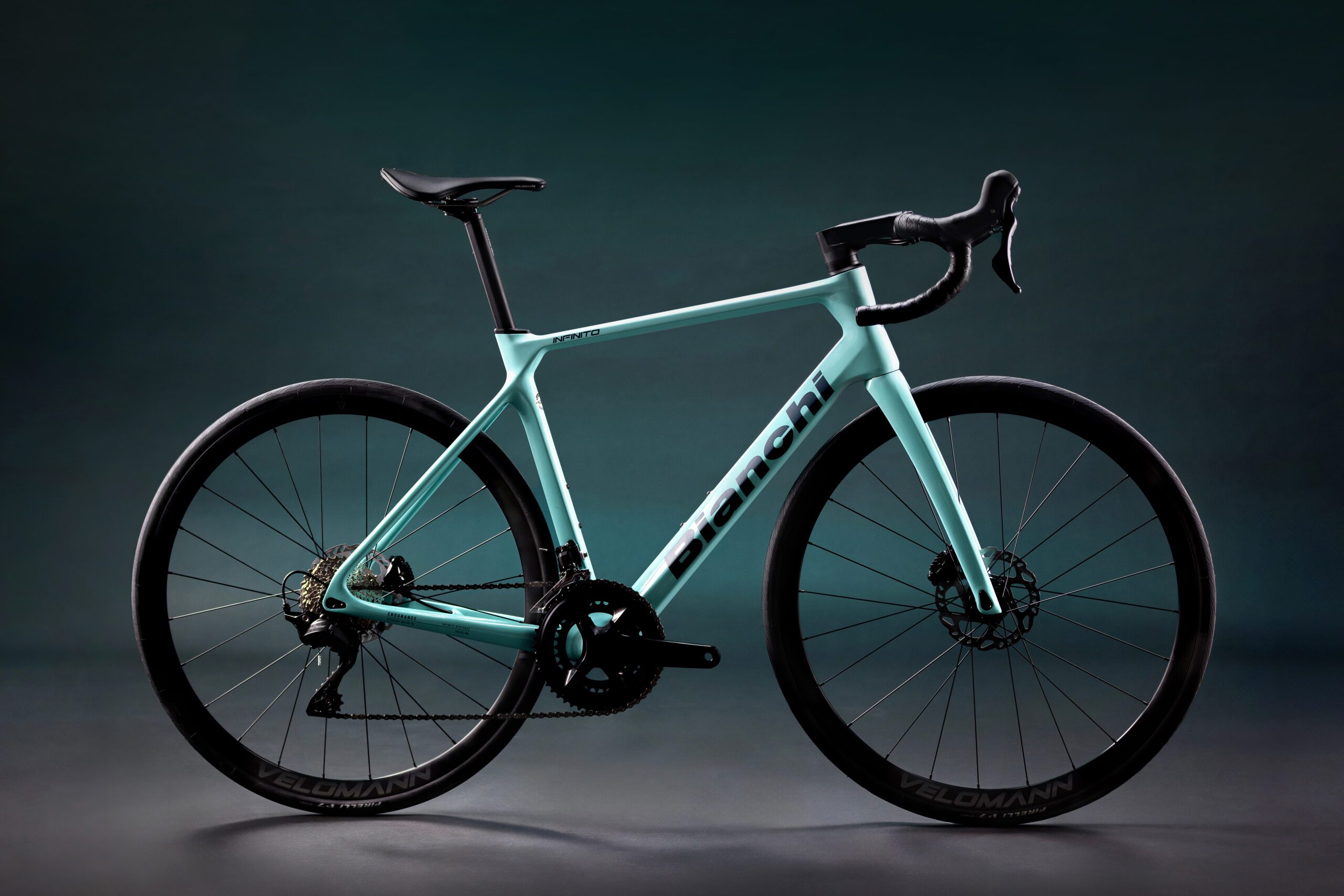 Bianchi Infinito against a black background