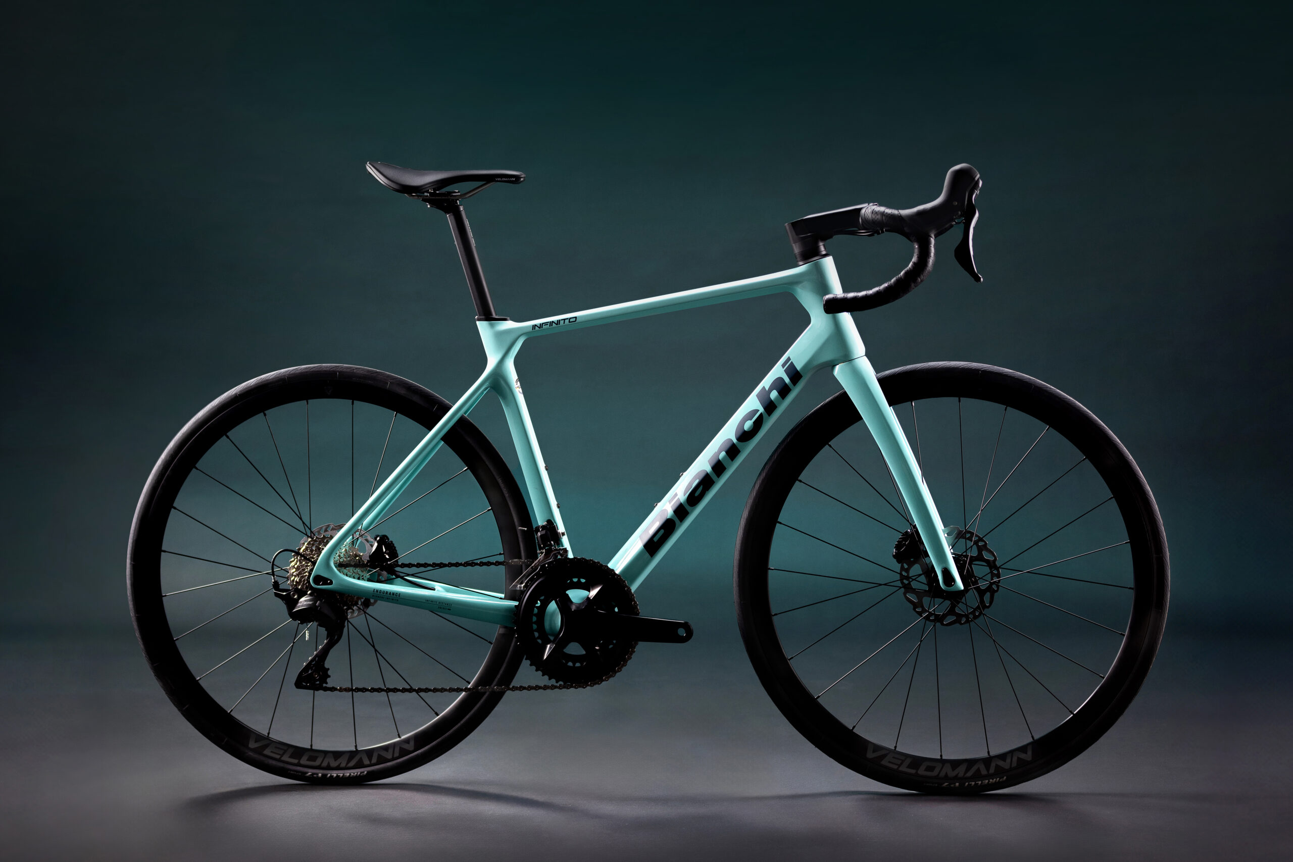 Bianchi Infinito against a black background