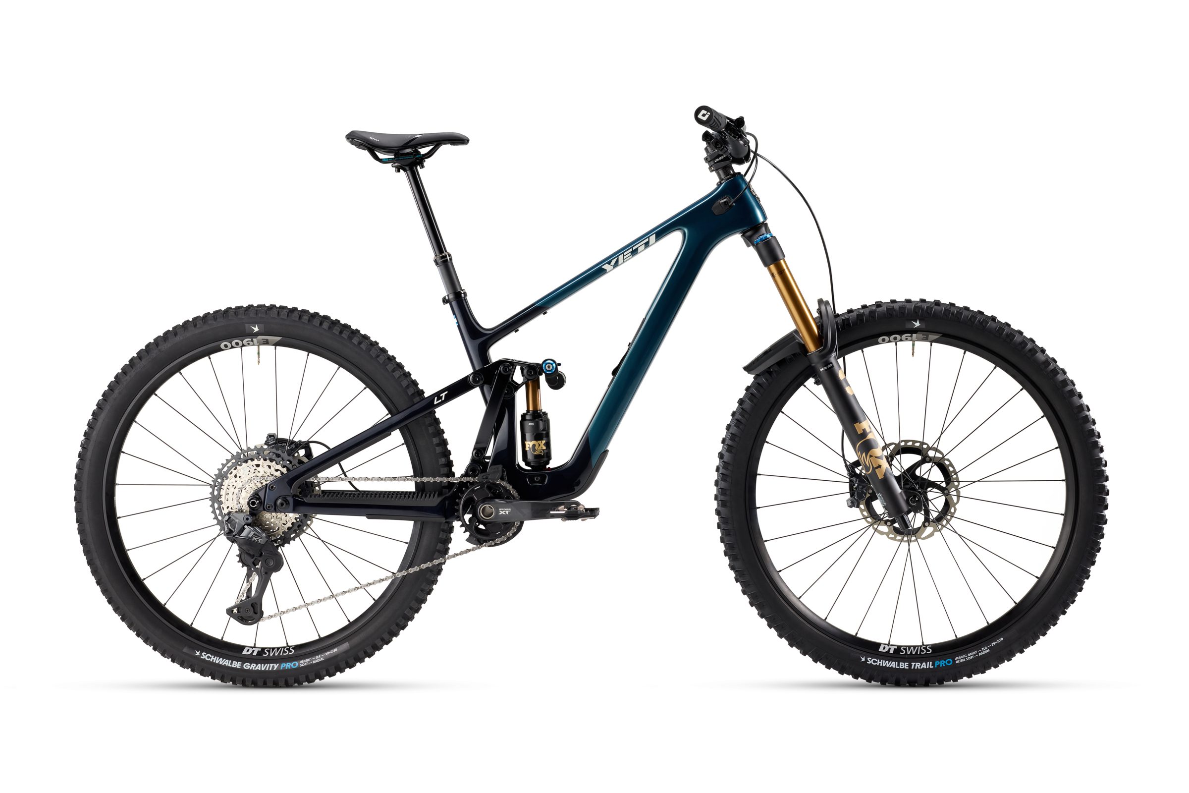The Yeti LT XT Di2 enduro mountain bike in the Night Out colourway.