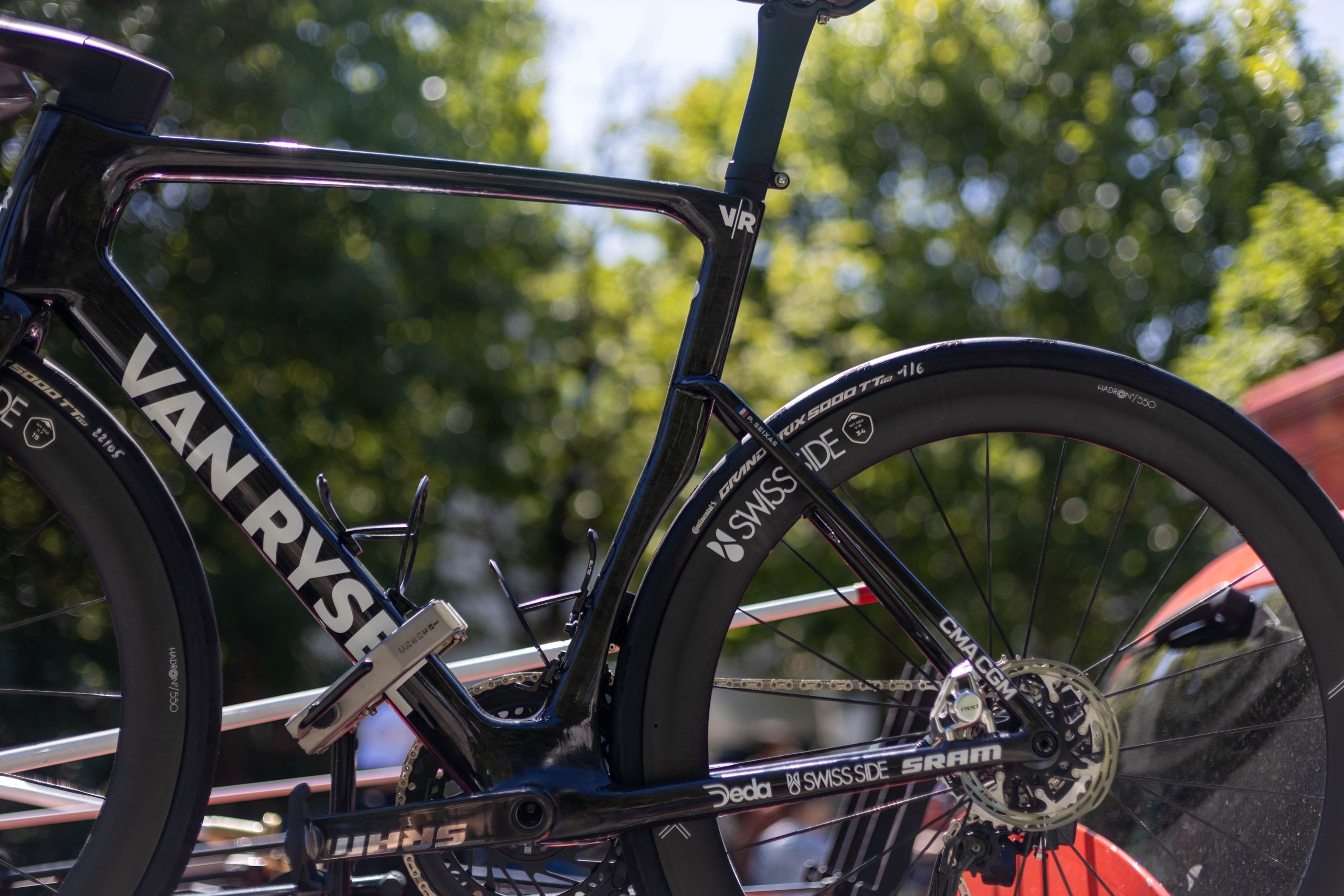 Paul Seixas' Van Rysel prototype bike at the Tour Auvergne-Rhône-Alpes