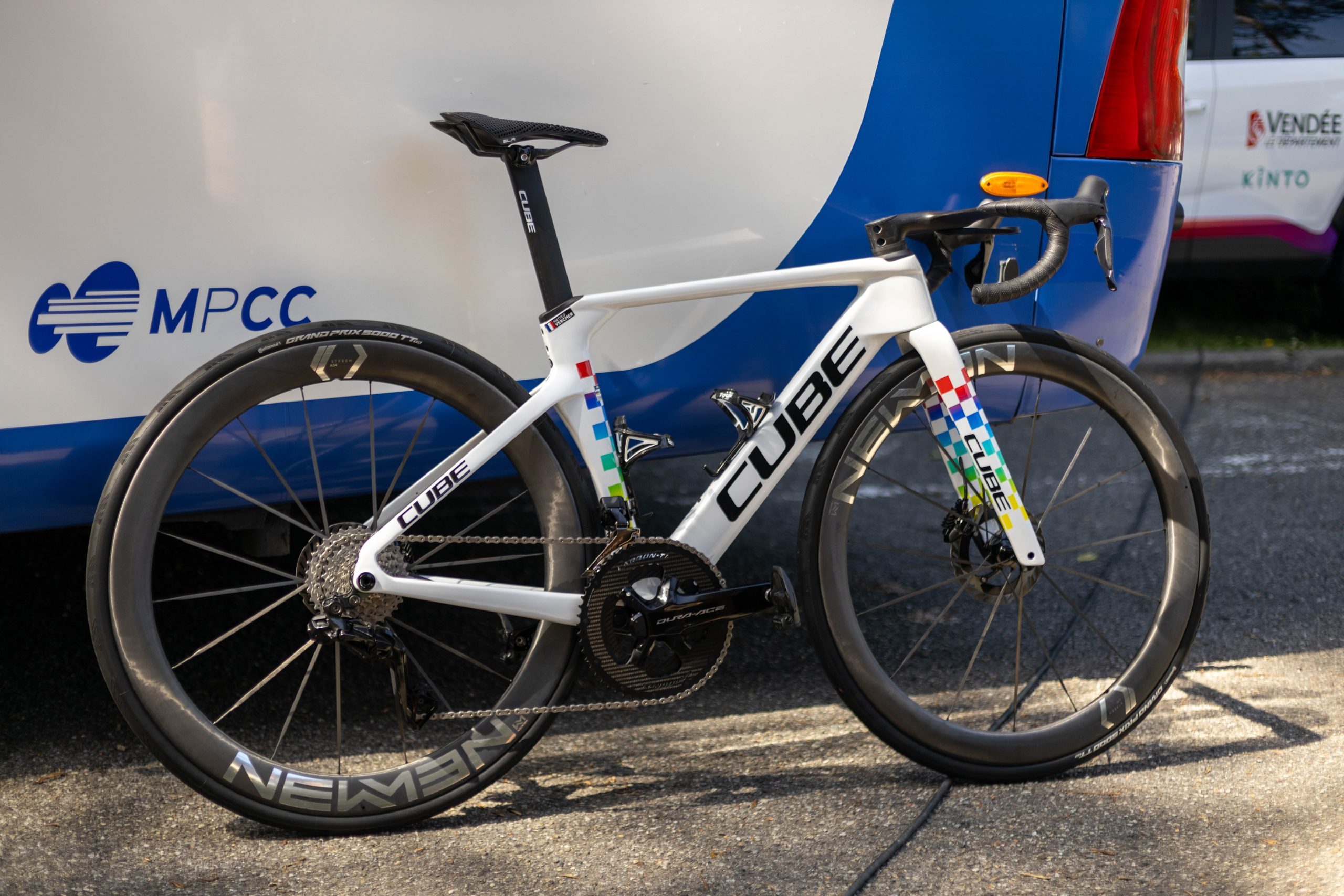 Unreleased Cube Litening C:68X at the 2026 Tour Auvergne-Rhône-Alpes