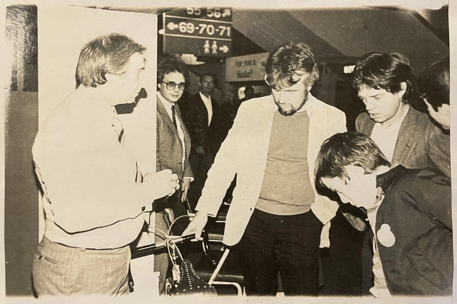 Mick Jagger's Condor Baracchi looking at it