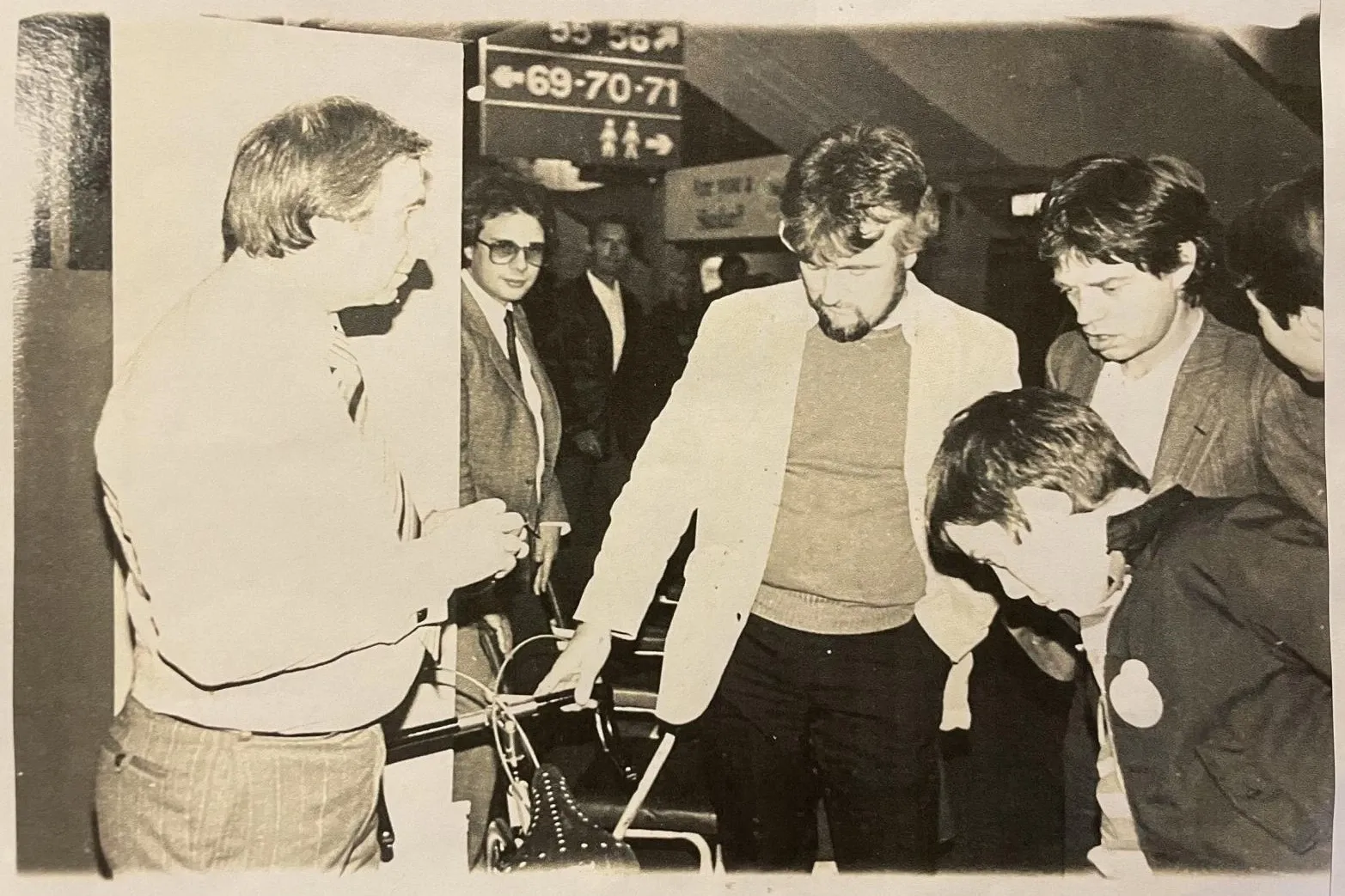 Mick Jagger's Condor Baracchi looking at it