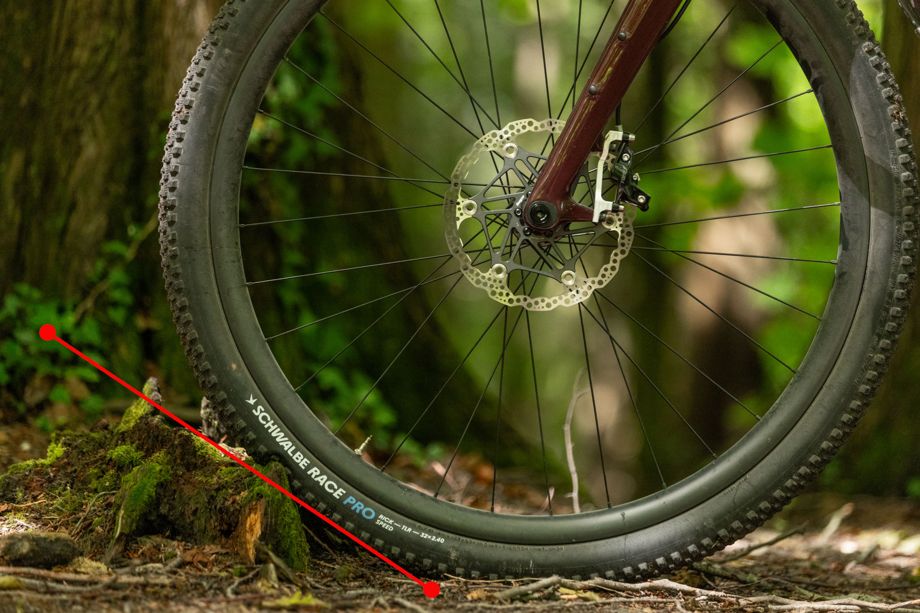 32inch wheel hitting a root