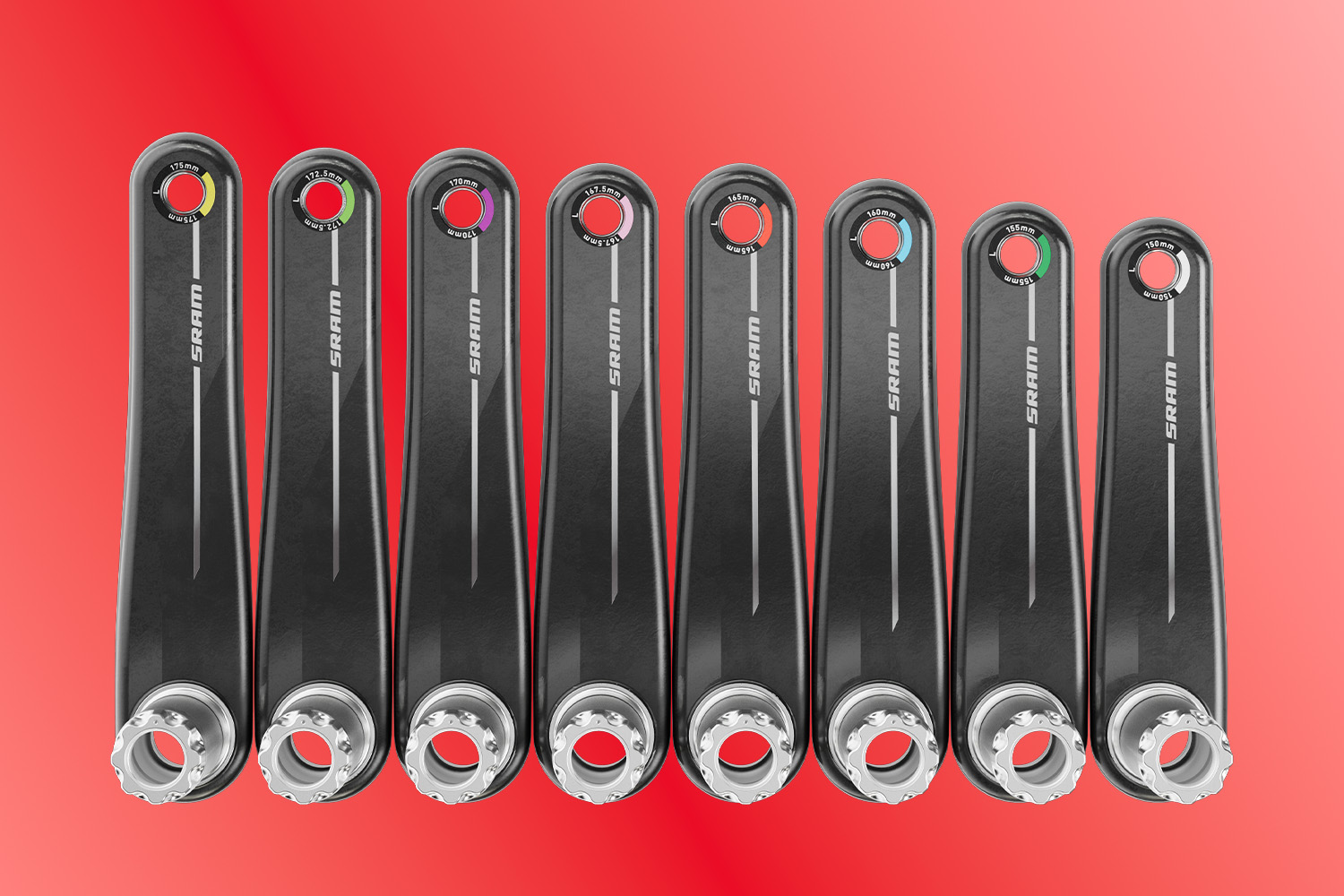 SRAM now has eight crank length options for its Red groupset.