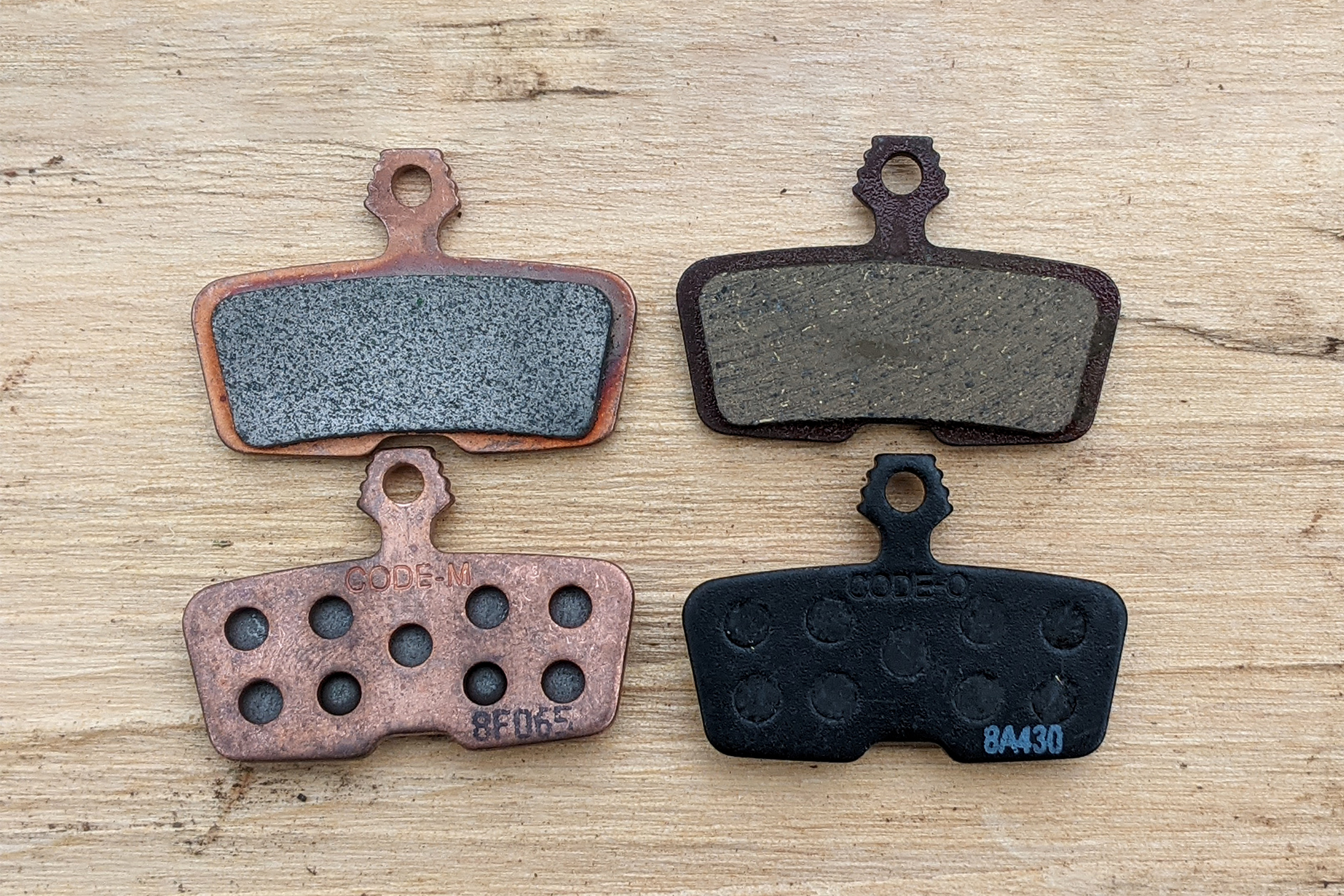 Organic and sintered brake pads Organic and sintered brake pads