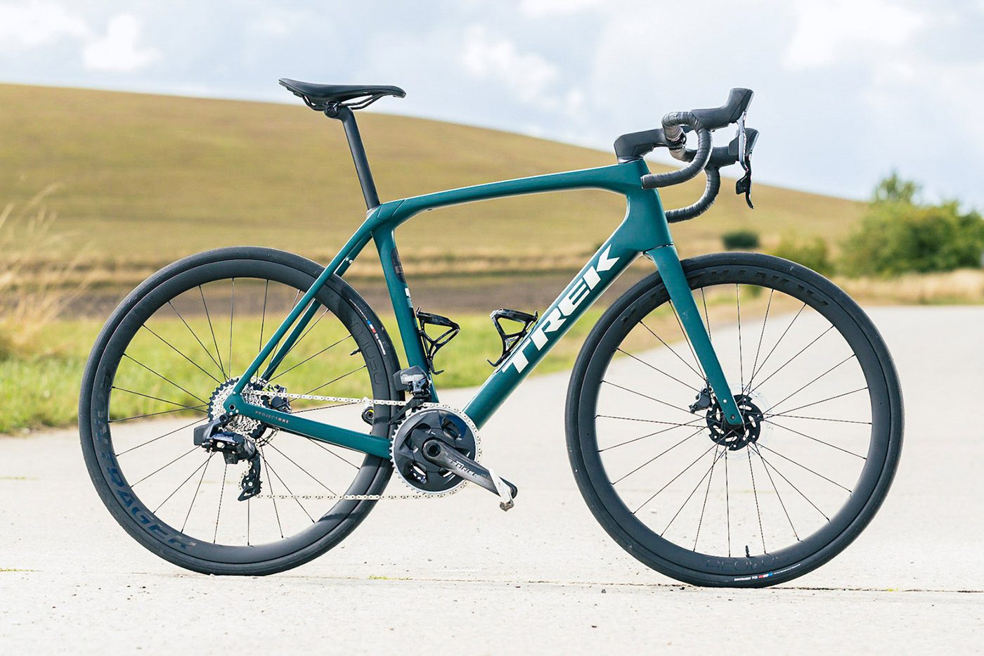 Pack shot of the Trek Domane SLR 7 road bike