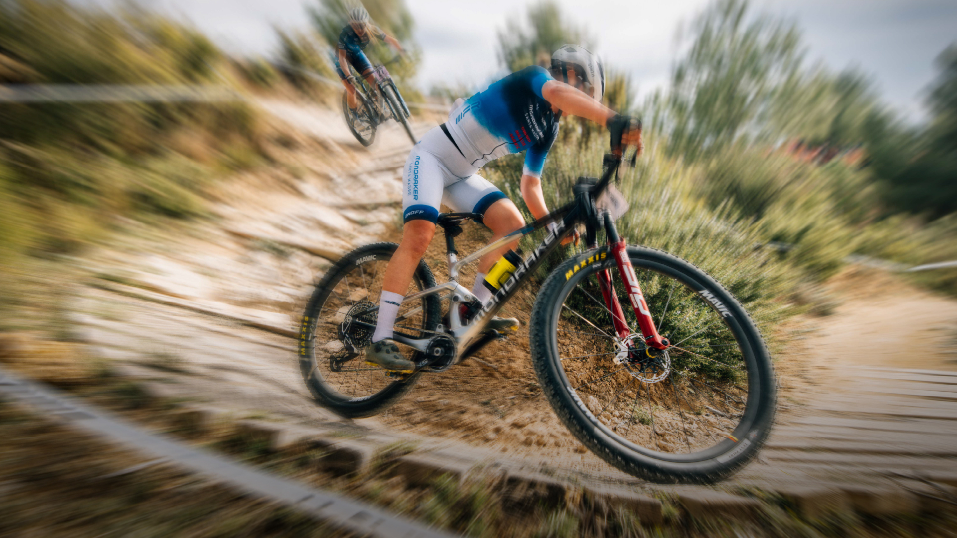 Mavic Crossmax Ultimate wheels on mountain bike.