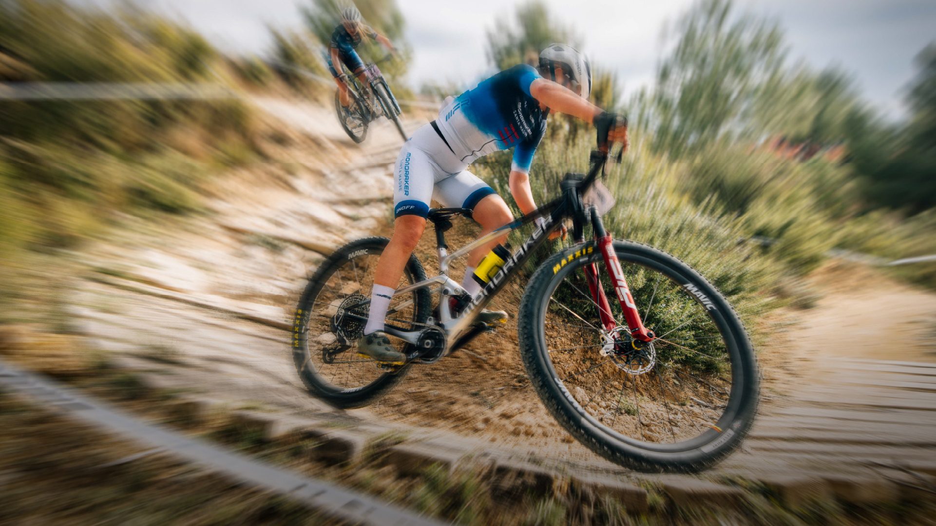 Mavic Crossmax Ultimate wheels on mountain bike.