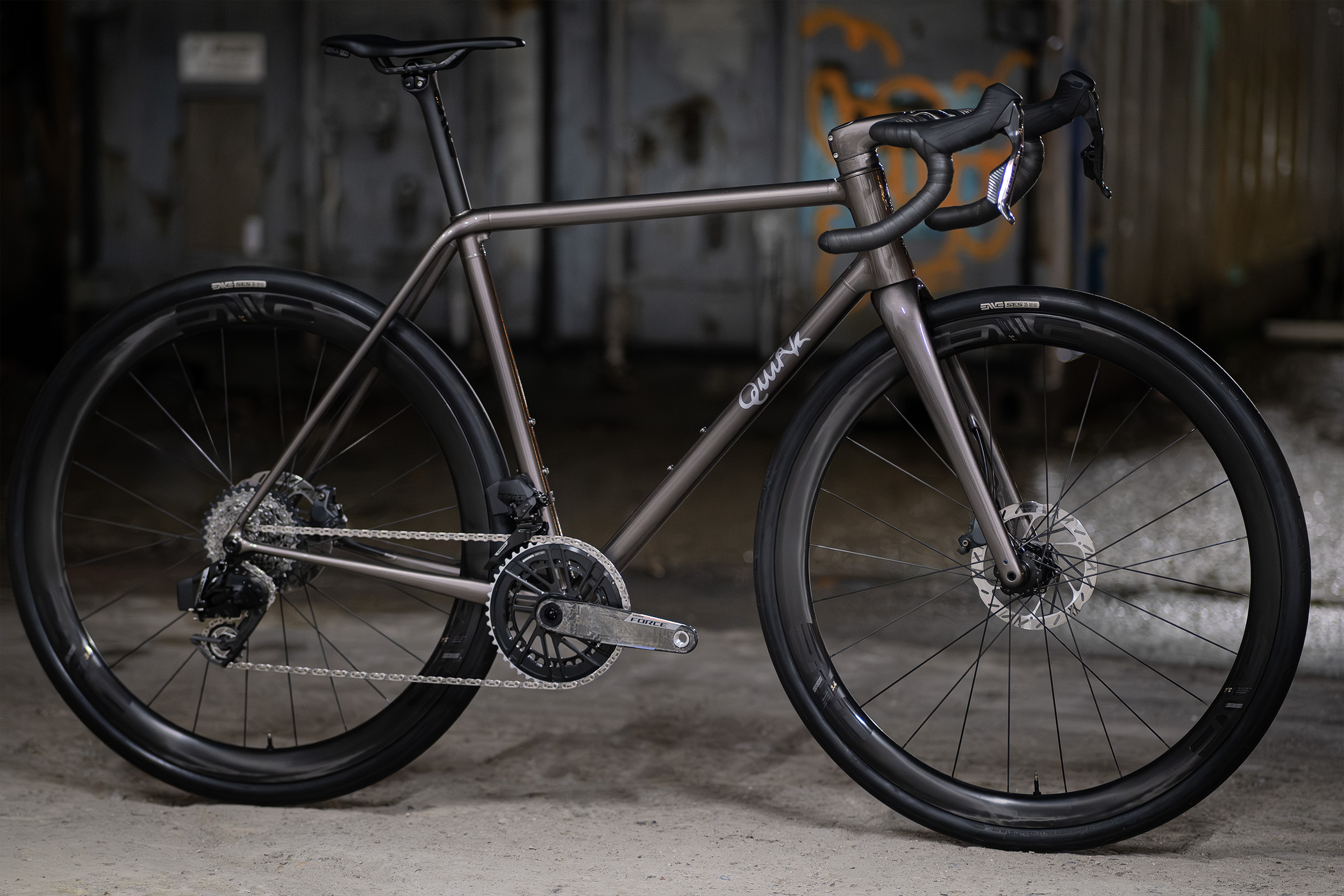 The 2026 Quirk Mamtor endurance road bike.