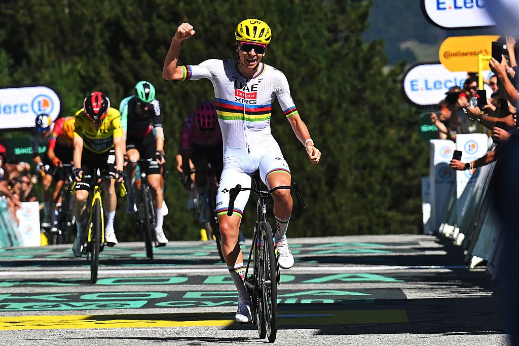 Tadej Pogacar wins stage three of the 2026 Tour de France
