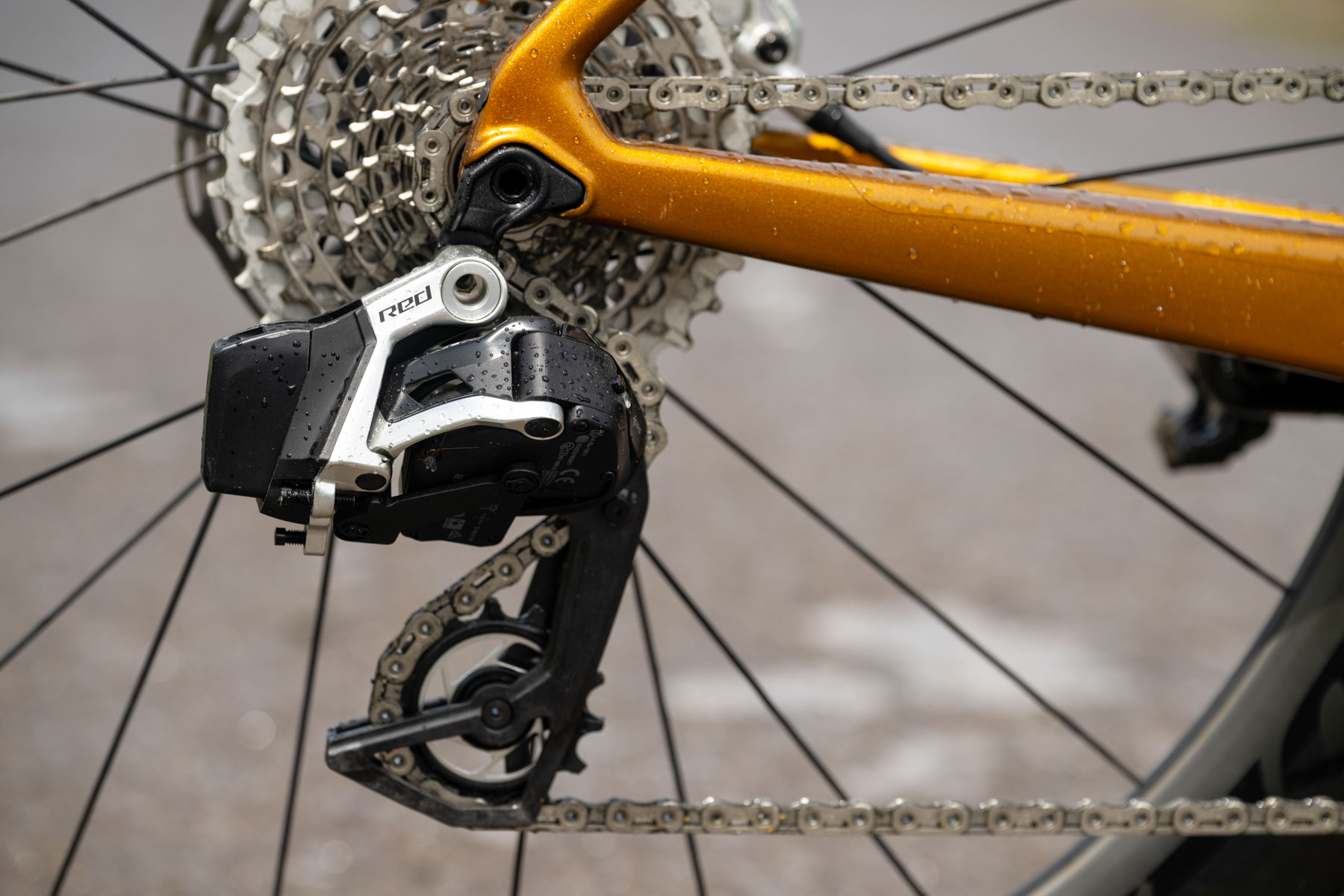 The SRAM Red AXS groupset is slick and reliable.